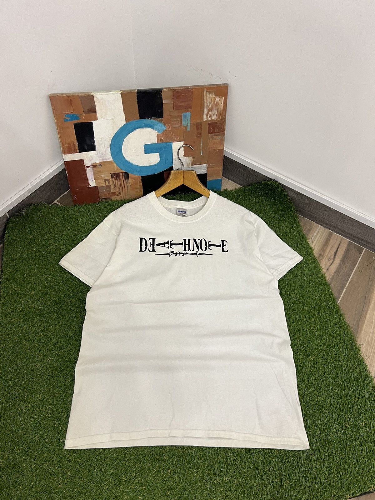 Other Vintage White Tee T-Shirt Japan Anime Print Death Note Size US L / EU 52-54 / 3 - 1 Thumbnail
