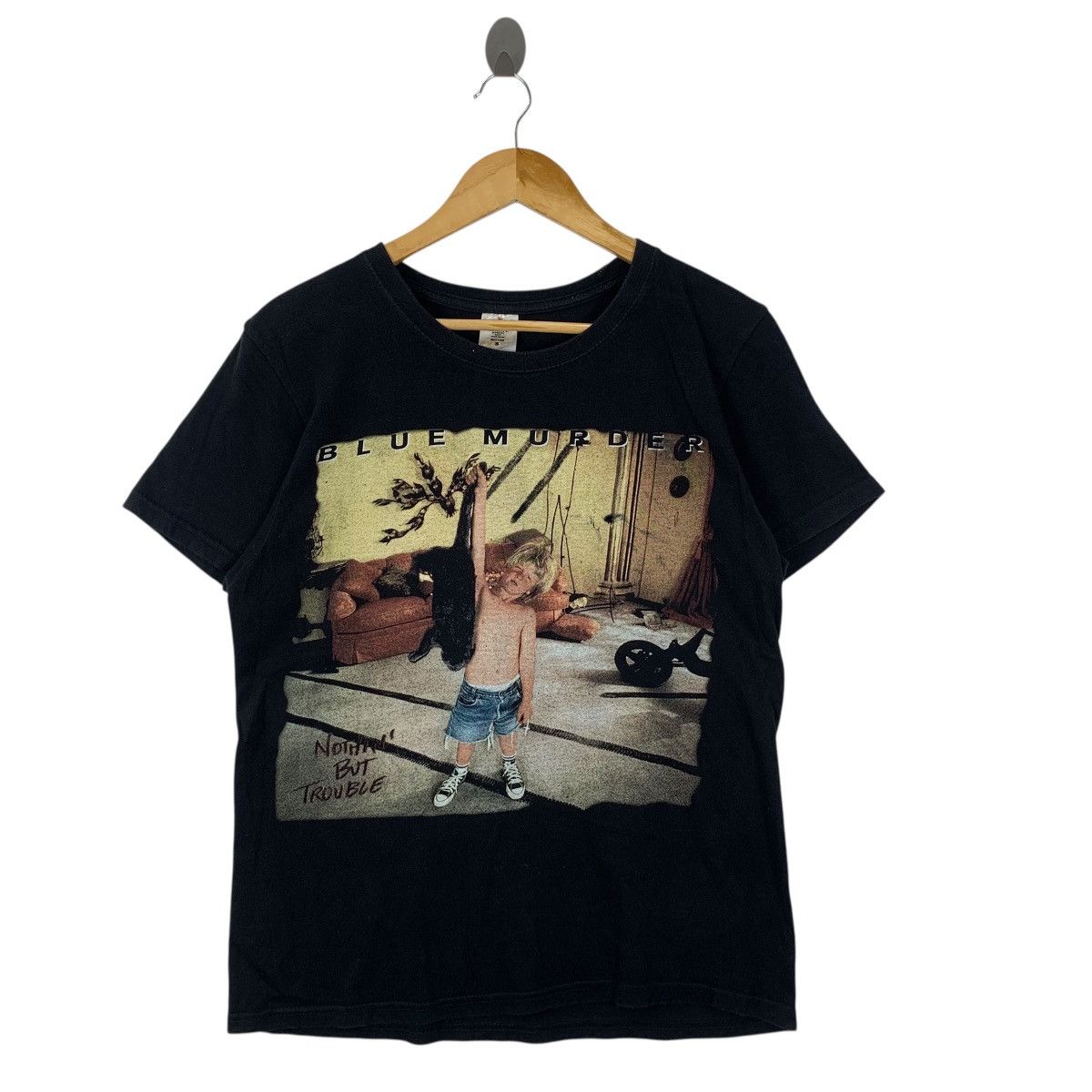 Band Tees Vintage 1993 BLUE MURDER Nothin But Trouble Japan Tour Tee Size US S / EU 44-46 / 1 - 3 Thumbnail
