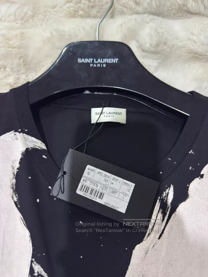 Saint Laurent Paris Saint Laurent Paris Black Large Right Men's Short Sleeve T Size US L / EU 52-54 / 3 - 4 Thumbnail