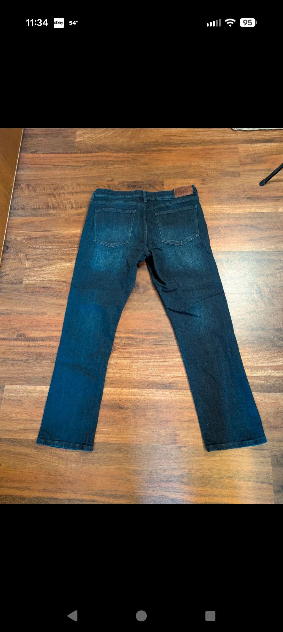 Jos. A. Bank 1905 collection dark wash slim fit jeans Size US 34 / EU 50 - 2 Thumbnail