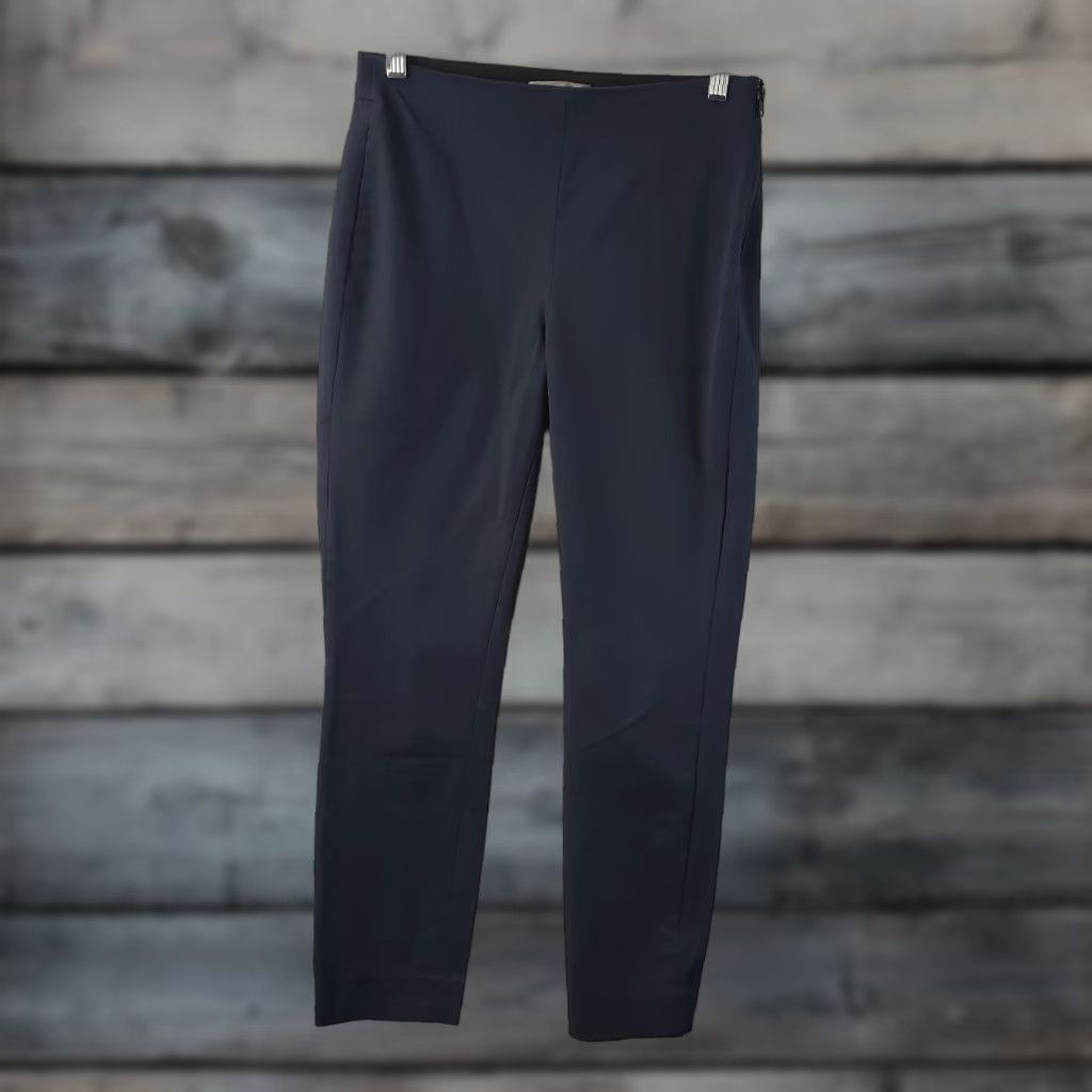 Everlane Everlane Womens Pants Side Zip 4 Solid Blue Mid Rise Cotton Blend Cropped Skinny Inseam 28.5 Size 27" / US 4 / IT 40 - 1 Thumbnail