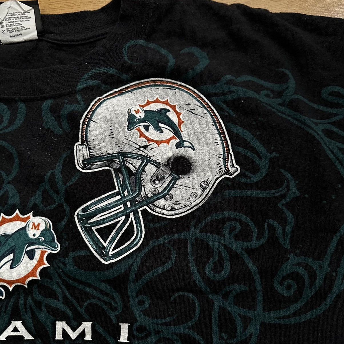 NFL × Vintage Miami Dolphins Tee T Shirt NFL Size US XXL / EU 58 / 5 - 3 Thumbnail