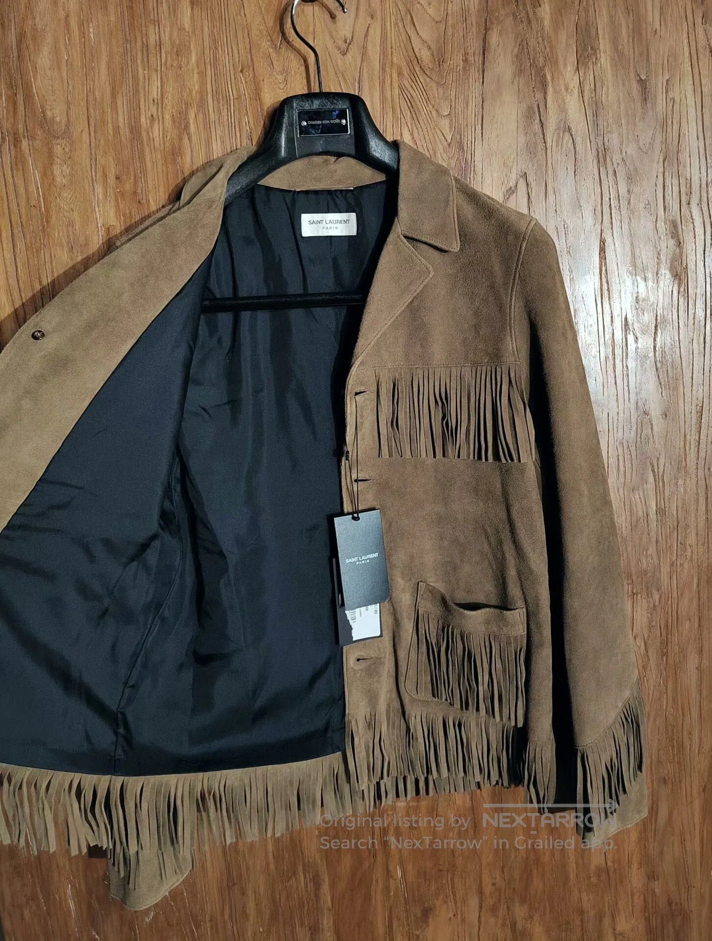 Saint Laurent Paris Saint Laurent Suede Fringe Jacket. Size US M / EU 48-50 / 2 - 2 Thumbnail