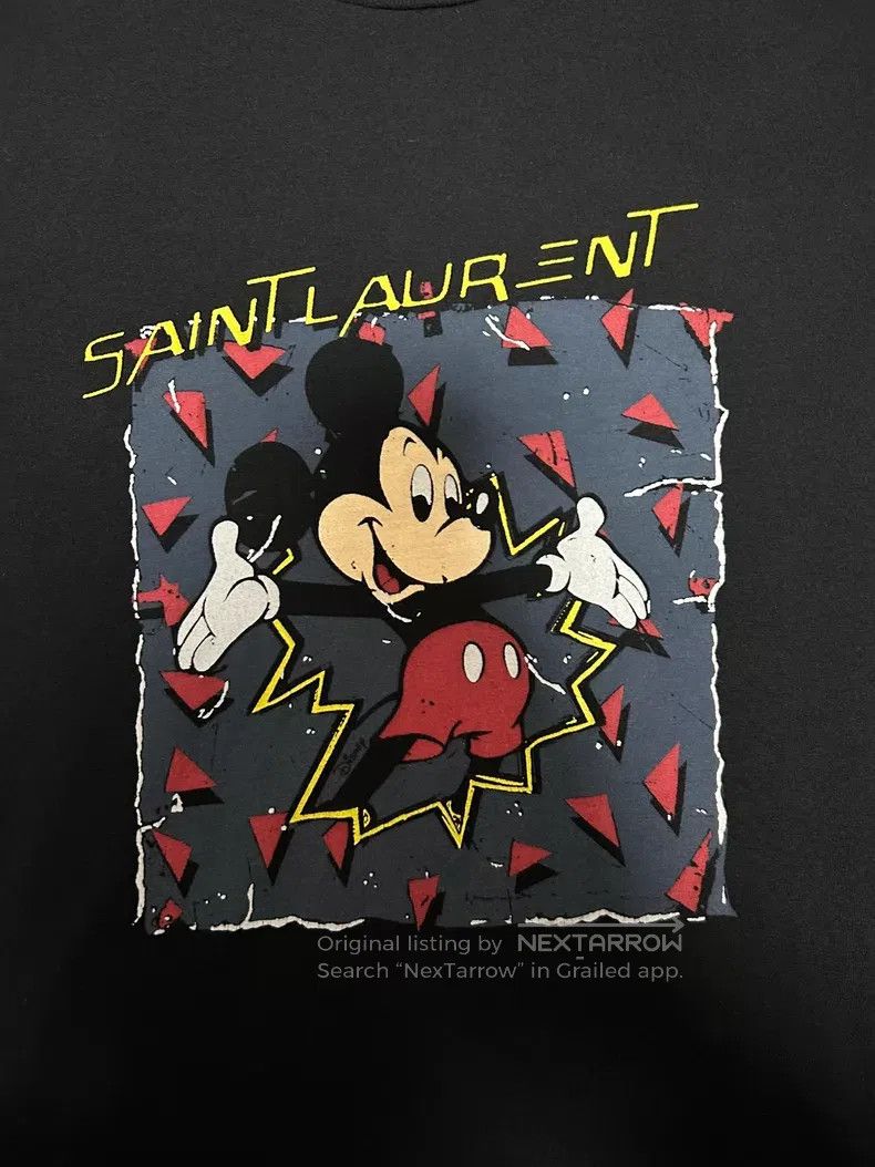 Saint Laurent Paris Saint Laurent Paris Short-sleeve T-shirt with classic Disn Size US L / EU 52-54 / 3 - 2 Thumbnail
