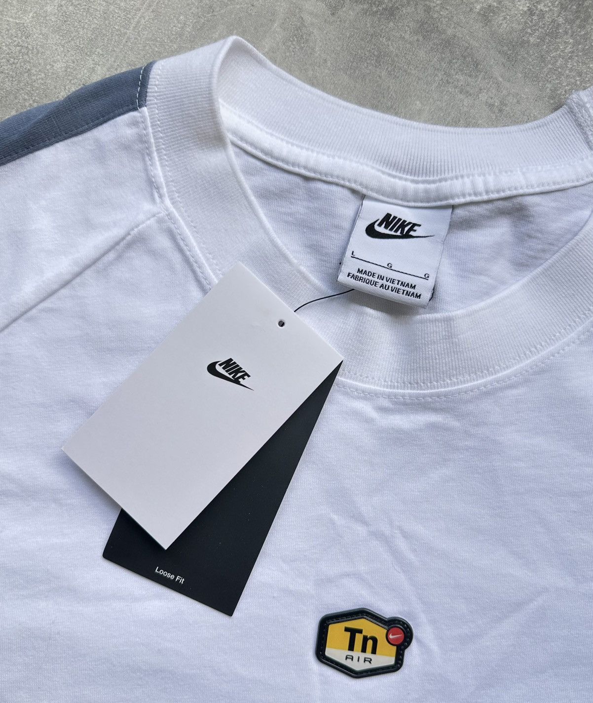 Nike NWT Nike TN Sportswear T-Shirt White Cotton Loose Fit Size L Size US L / EU 52-54 / 3 - 3 Thumbnail