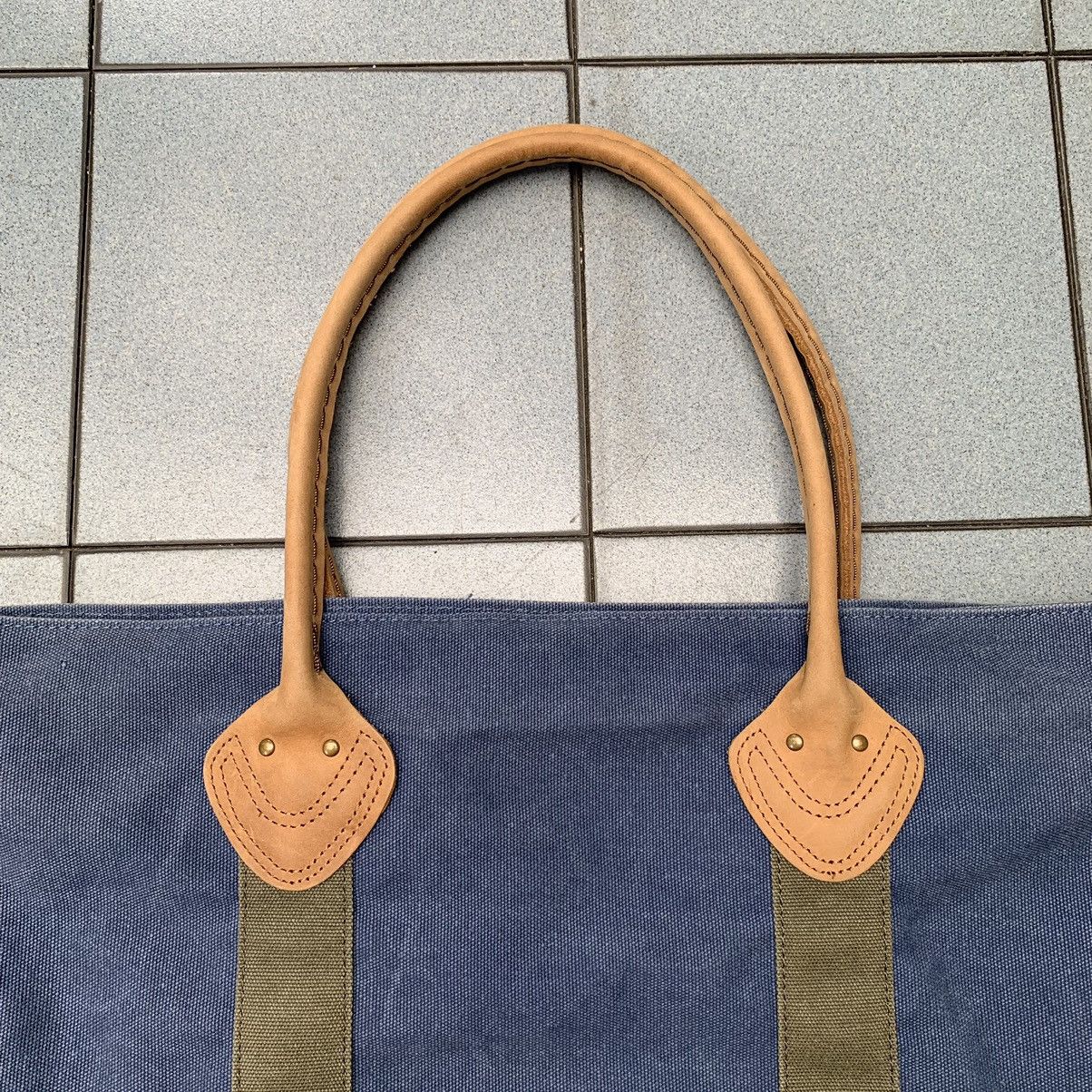 L.L. Bean Genuine LL BEAN Boat Tote Bag Full Grain Leather vintage Size ONE SIZE - 4 Thumbnail