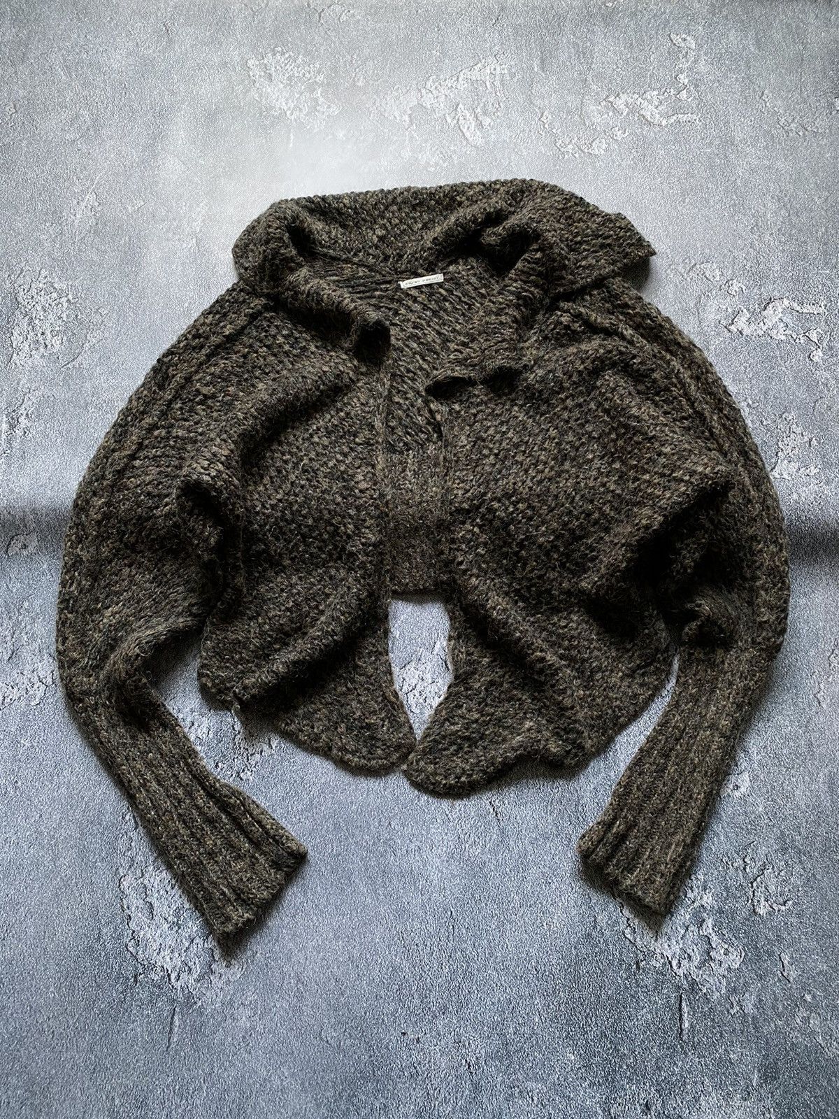 14th Addiction × If Six Was Nine × Le Grande Bleu (L.G.B.) Sarah Pacini Asymmetrical Cardigan Type CCP Yohji Yamamoto Size ONE SIZE - 2 Thumbnail