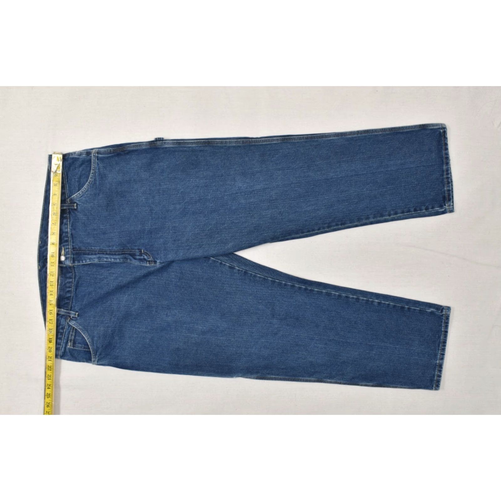 Dickies Dickies Jeans Blue Denim 42x30 Relaxed Fit Carpenter 5-Pocket Workwear Mens Straight Denim Cotton Zip Button Logo Vintage No Size US 42 / EU 58 - 3 Thumbnail