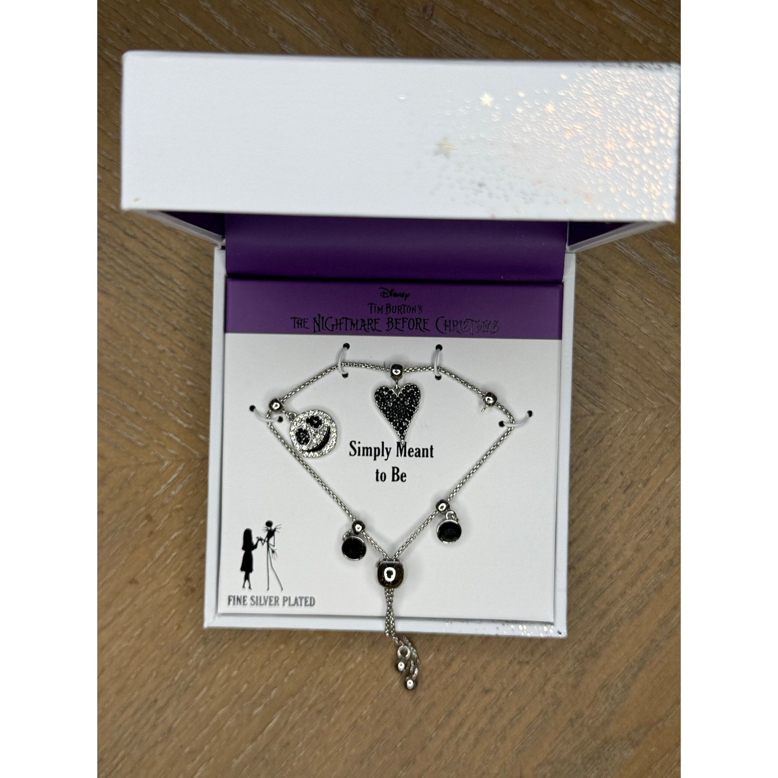Disney Disney Nightmare Before Christmas Silver Plated Bracelet NWT Size ONE SIZE - 1 Thumbnail