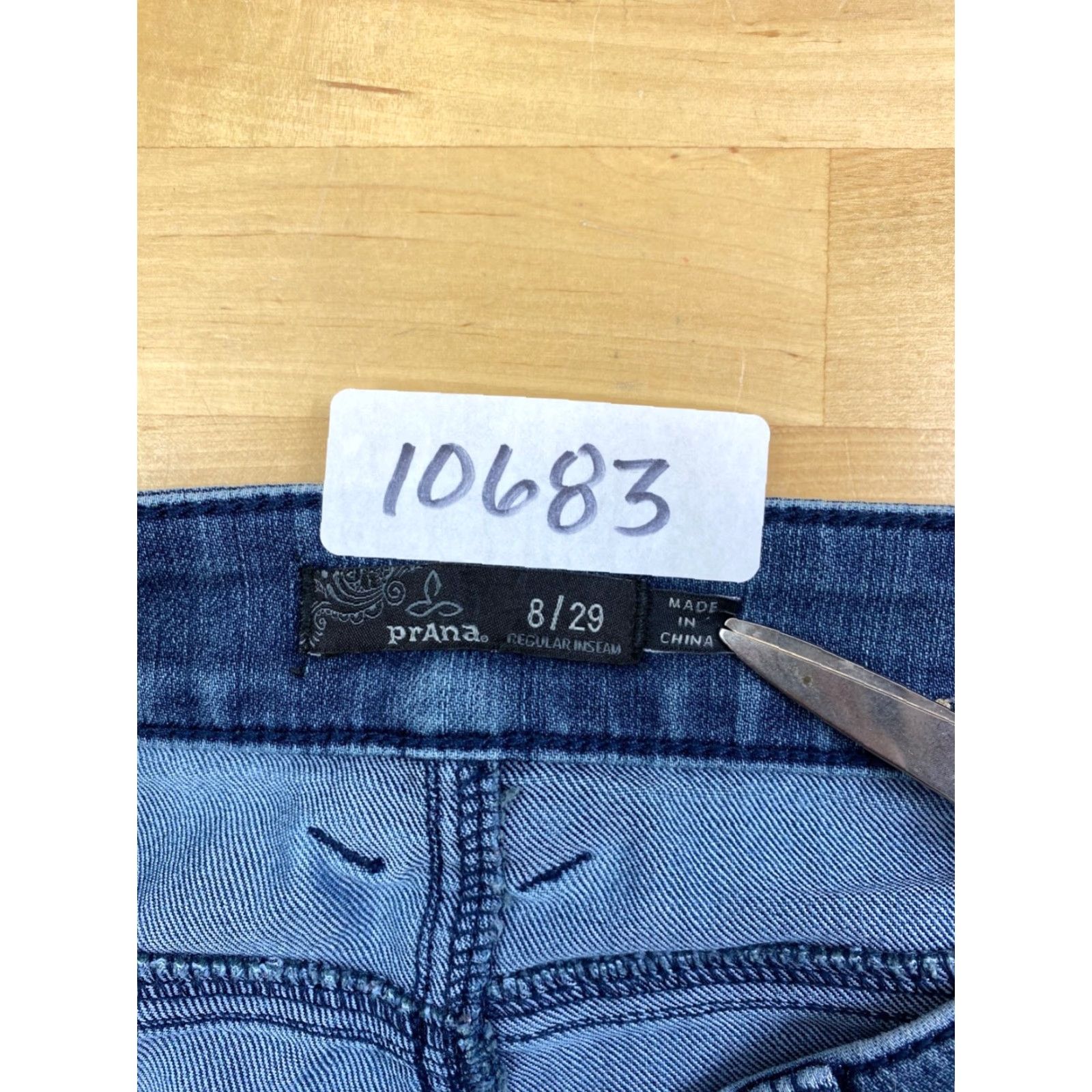 Prana prAna Kayla Jeans Womens 8/29 Blue Denim Slim Skinny Stretch Pockets 28 in Regular 8 Size 30" / US 8 / IT 44 - 4 Thumbnail