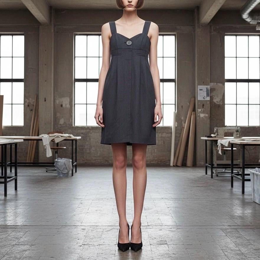 Other The Cop Copine Neutral Big Button 2010 Bustier Dress Size ONE SIZE - 3 Thumbnail