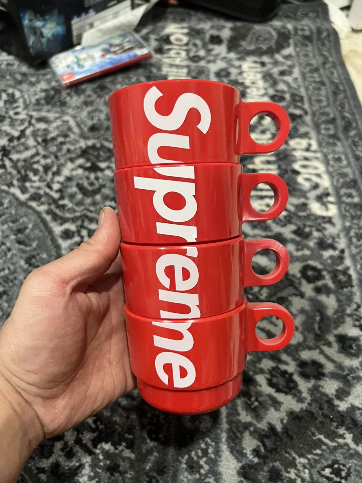 Supreme Stacking Cups (Set of 4) Red - SS18 - US