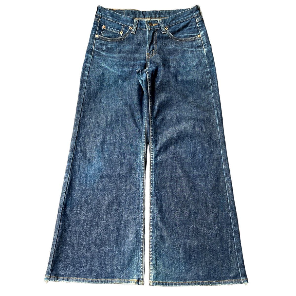 Levi's Rare Vintage Y2K Levis 575K Super Flare Wide Leg Denim Jeans Size US 28 / EU 44 - 2 Thumbnail