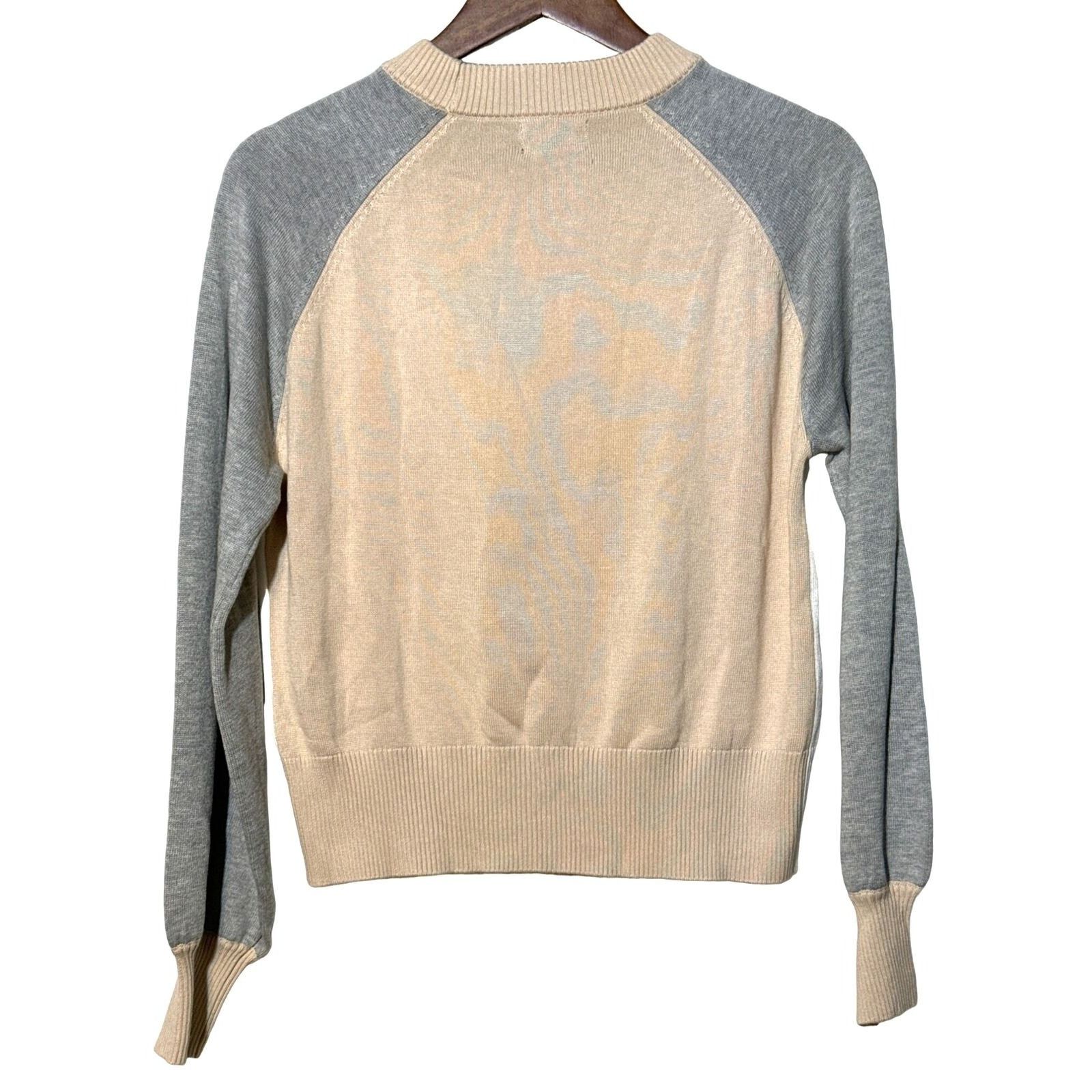 MONROW Monrow Pullover Crewneck Colorblock NWT Sweater XS Size XS / US 0-2 / IT 36-38 - 3 Thumbnail