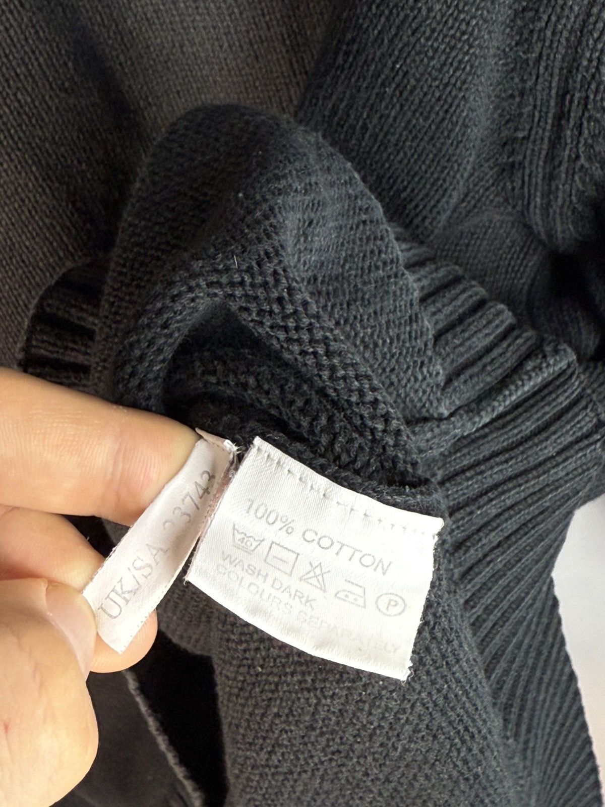 Yves Saint Laurent Black YSL Sweater Knit Size US S / EU 44-46 / 1 - 6 Thumbnail