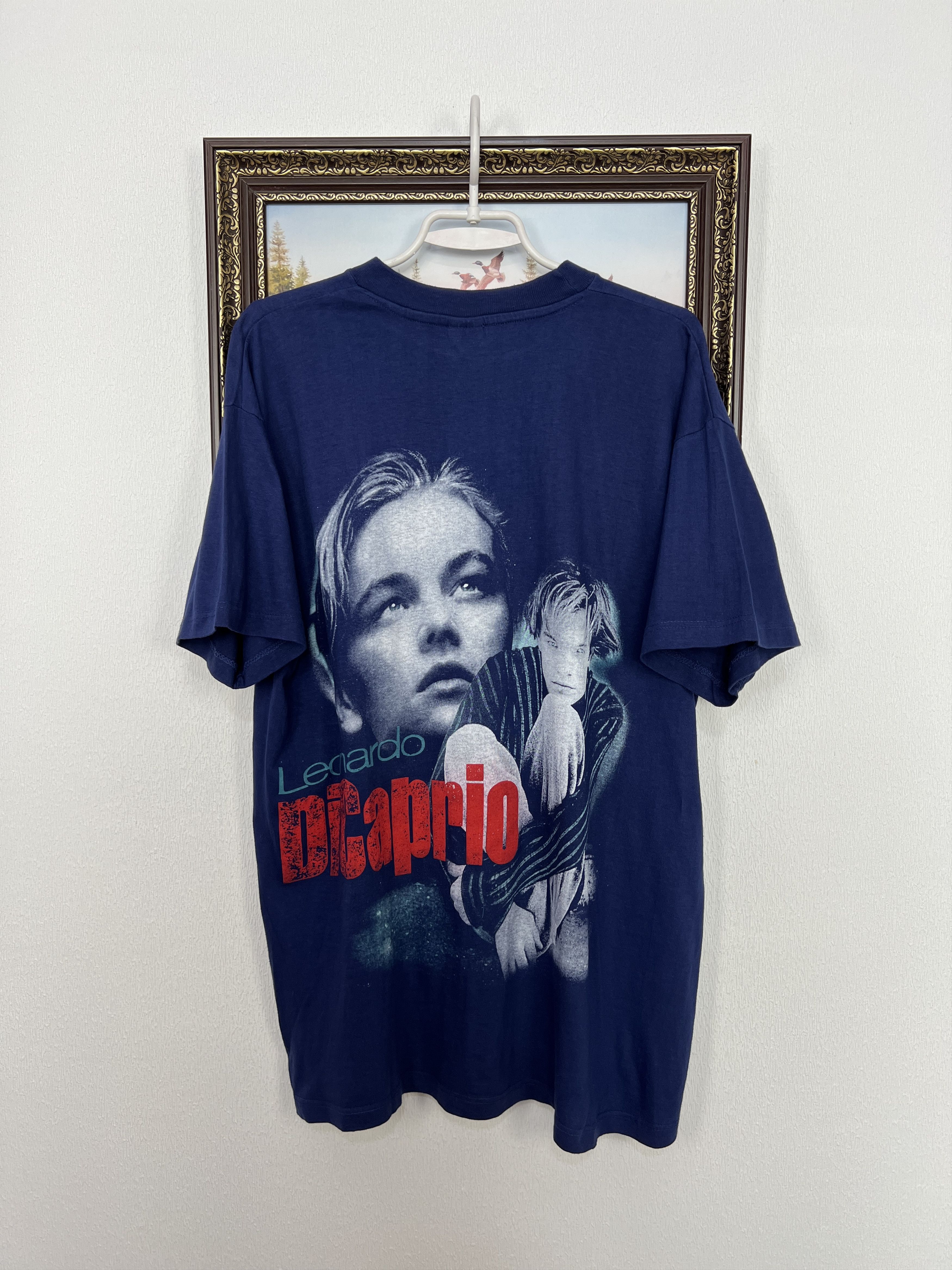 Vintage Vintage 90's Leonardo DiCaprio Titanic Movie Tee Shirt Size US L / EU 52-54 / 3 - 8 Thumbnail