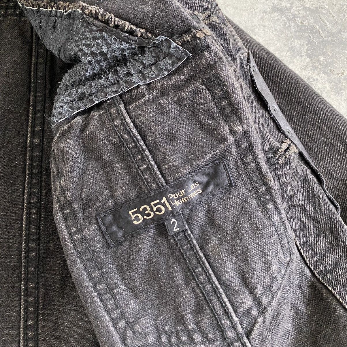 5351 POUR LES HOMMES 5351 Pour Les Homme Studded Distressed Fur Denim Jacket Size US S / EU 44-46 / 1 - 19 Thumbnail
