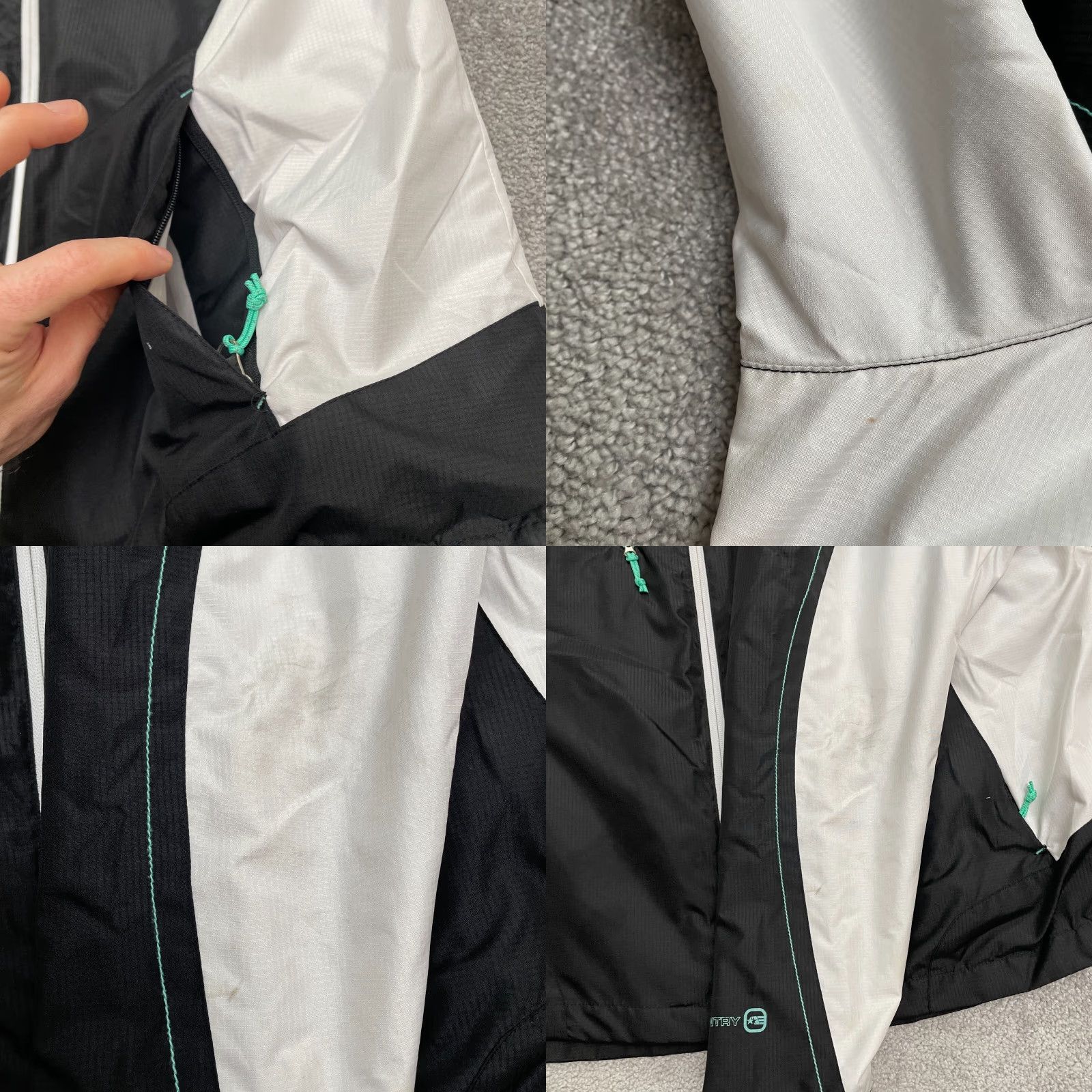 Free Country Free Country Athletx Series Windbreaker Jacket Womens 2X Black White Hoodie Zip Size XXL / US 16-18 / IT 52-54 - 8 Thumbnail