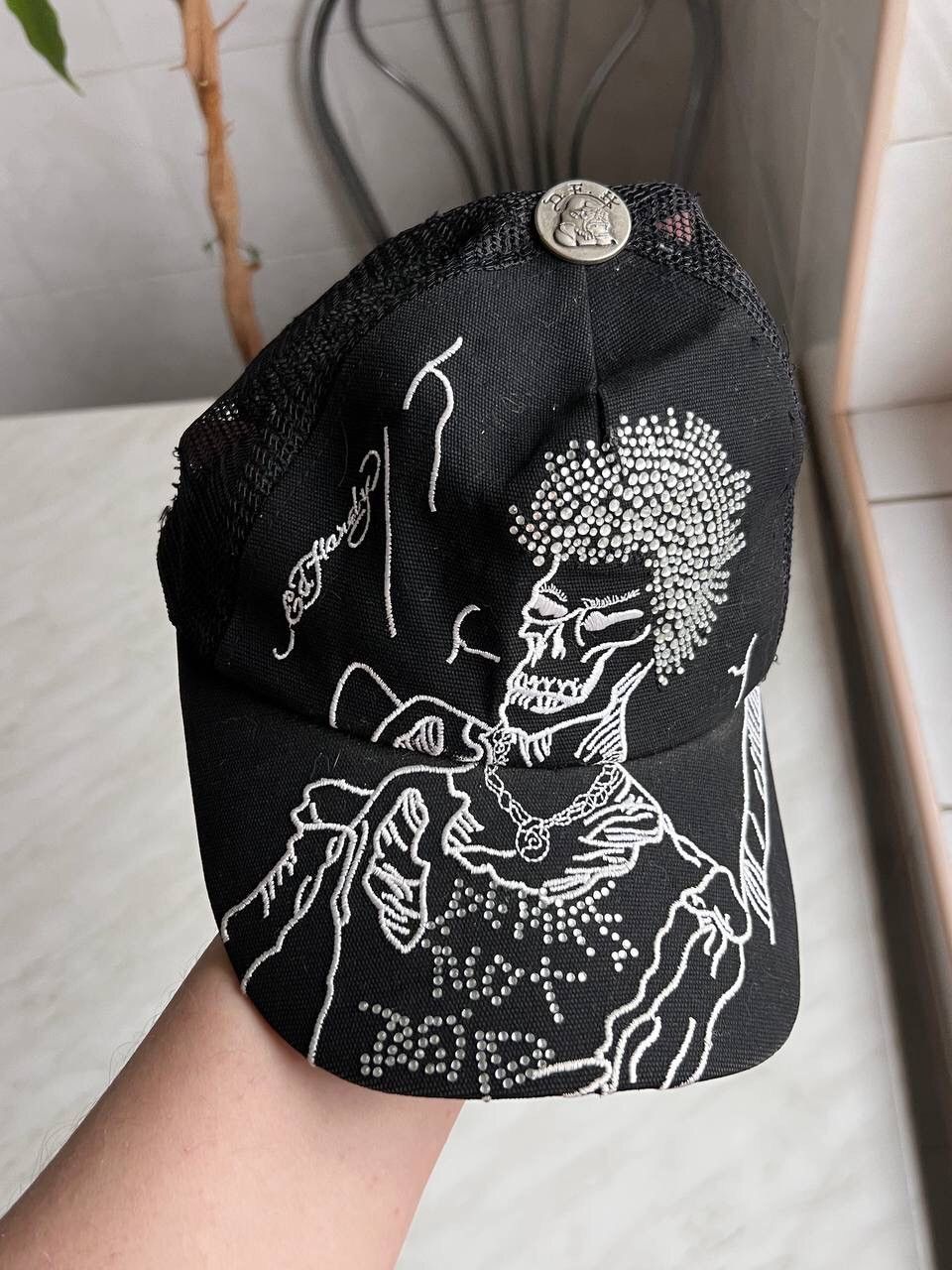 Ed Hardy × Vintage Vintage Y2K Ed Hardy Cristian Audigier Streetwear Hat Cap Size ONE SIZE - 14 Thumbnail