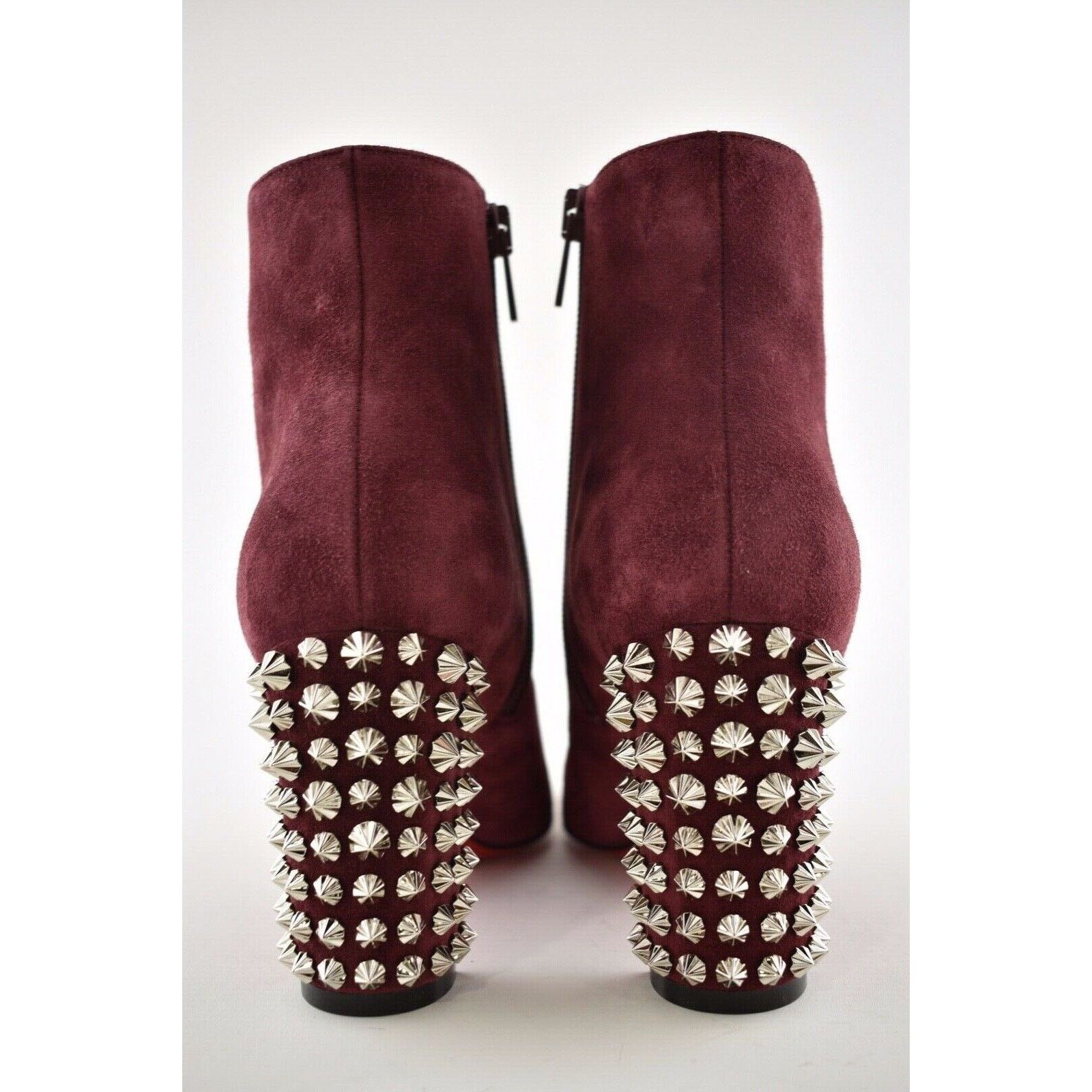 Christian Louboutin Christian Louboutin Suzi Folk 85 Prunus Red Suede Spike Size US 7 / IT 37 - 11 Thumbnail