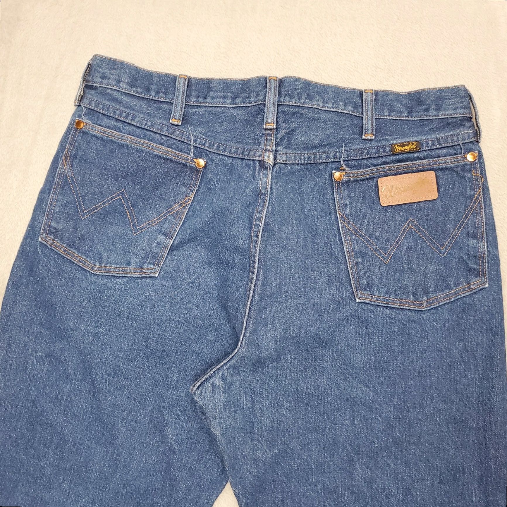 Wrangler Wrangler Jeans Mens 38x30 Blue Denim Rodeo Cowboy Cut 100% Cotton 13MWZ USA Size US 38 / EU 54 - 7 Thumbnail
