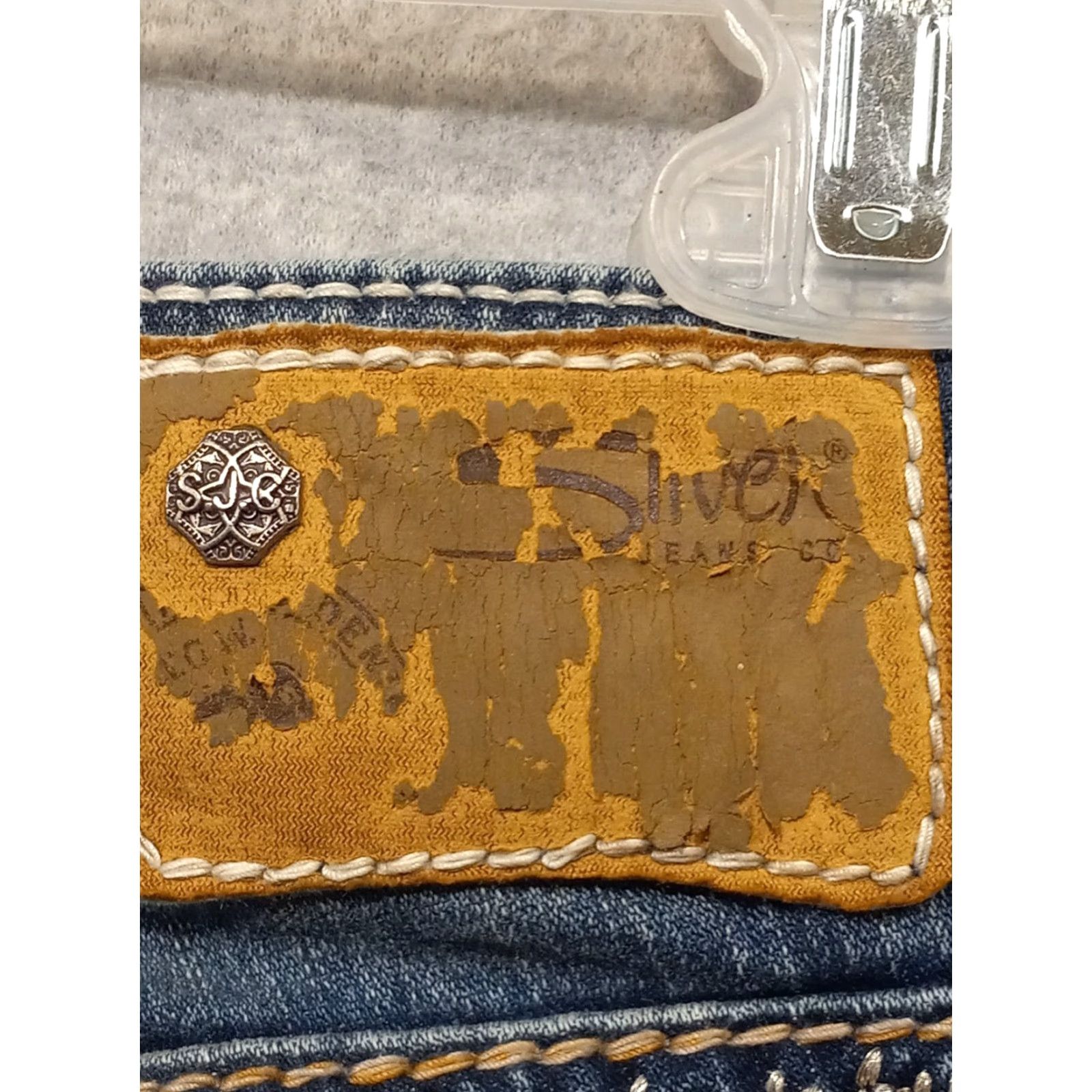 Vintage Silver Jeans Jeans Adult Women 28/33 Aiko Mid Slim Boot Blue Denim Contrast C800508 Size 28" / US 6 / IT 42 - 4 Thumbnail