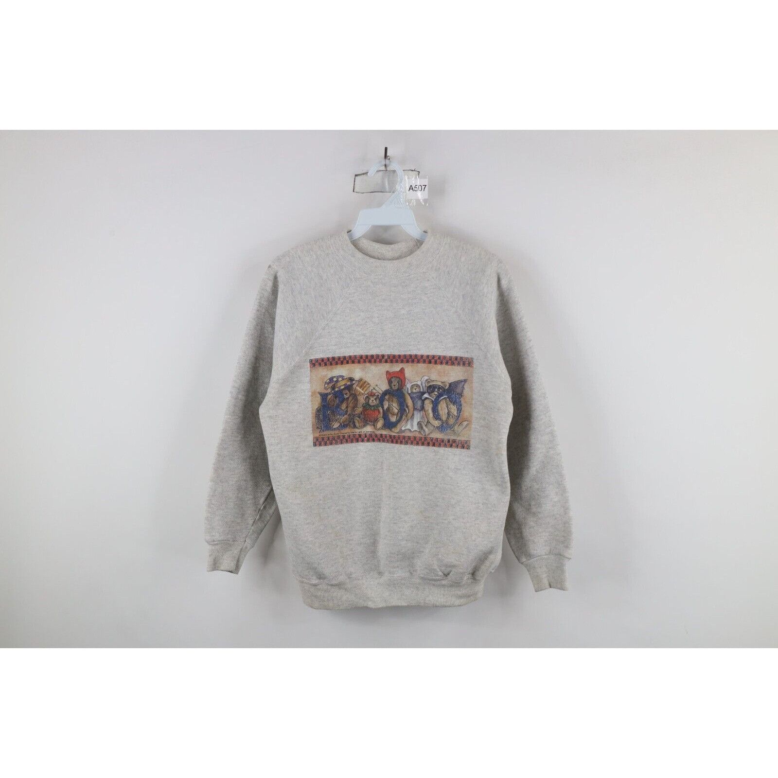 Vintage Vintage 90s Streetwear Distressed Halloween Bear Sweatshirt Size S / US 4 / IT 40 - 1 Thumbnail