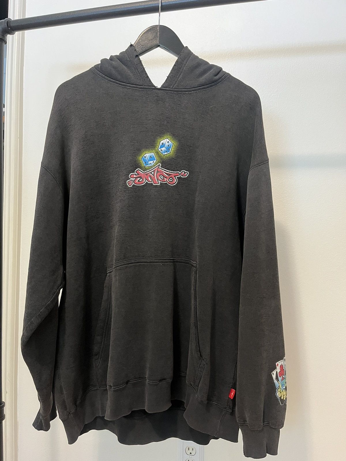 image of Jnco 90’S Grim Reaper Hoodie in Black, Men's (Size XL)