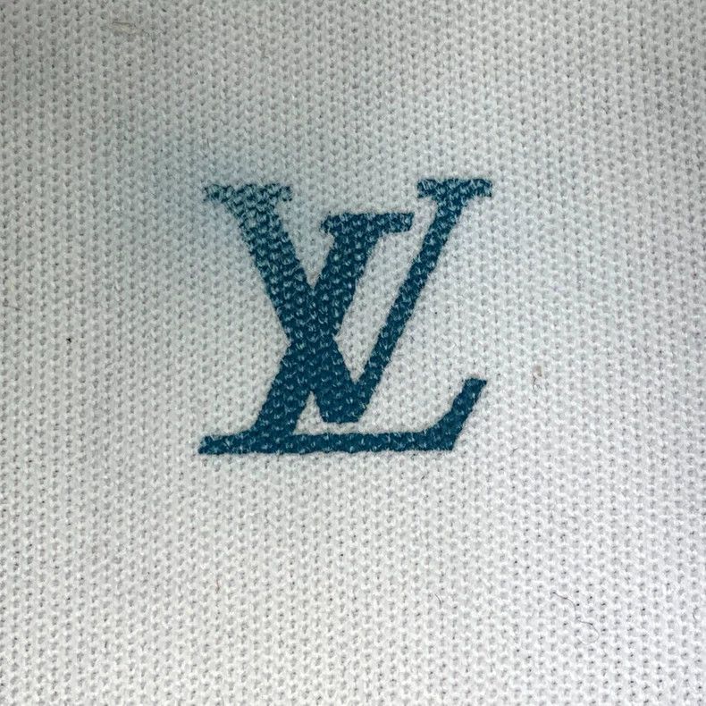 Louis Vuitton Louis Vuitton Blue and white color block logo jacquard lac Size US 10 / EU 43 - 7 Thumbnail