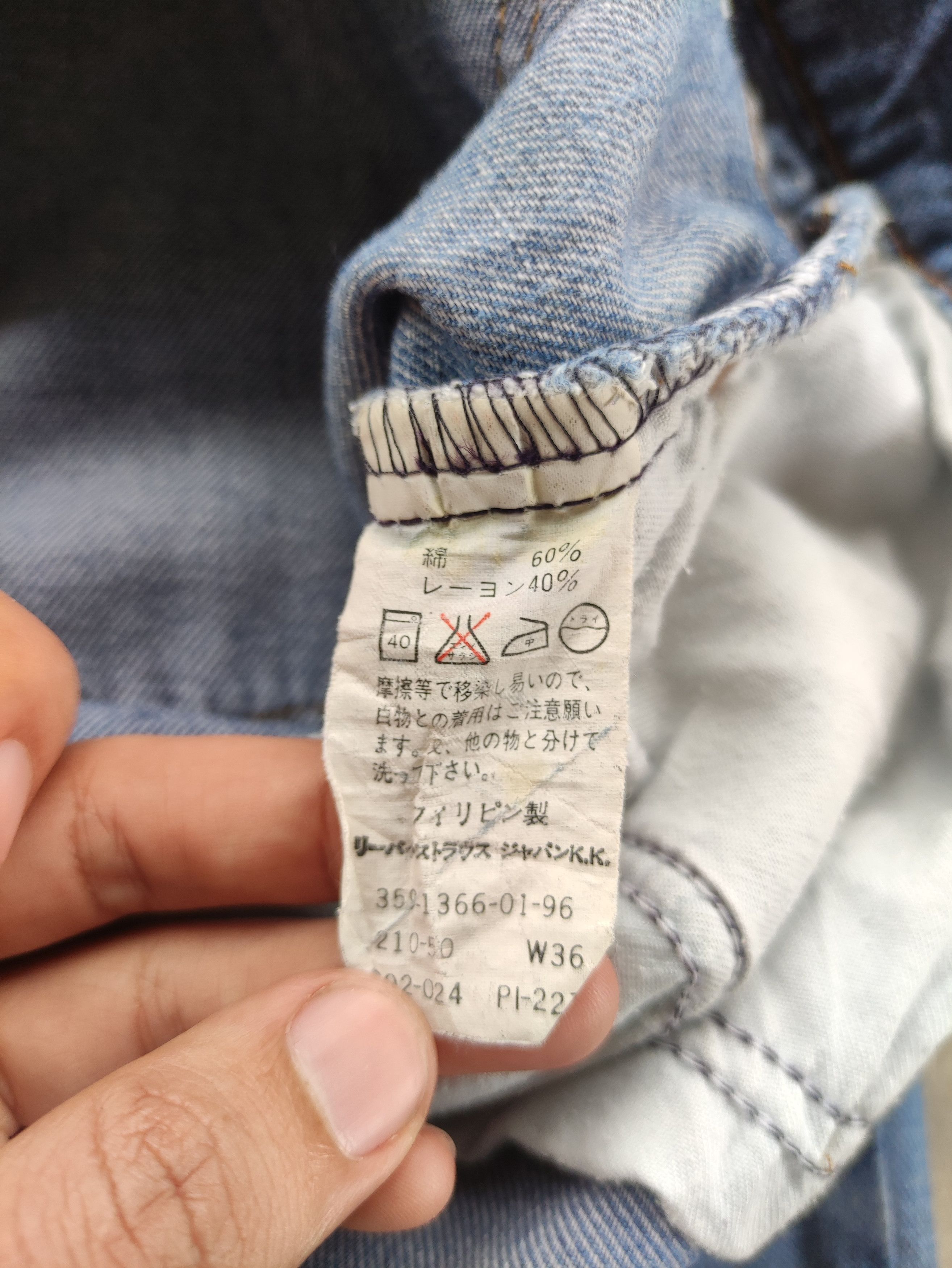 Levi's Vintage Levis Jean Distressed Faded Denim Waist 35 Size US 35 - 7 Thumbnail