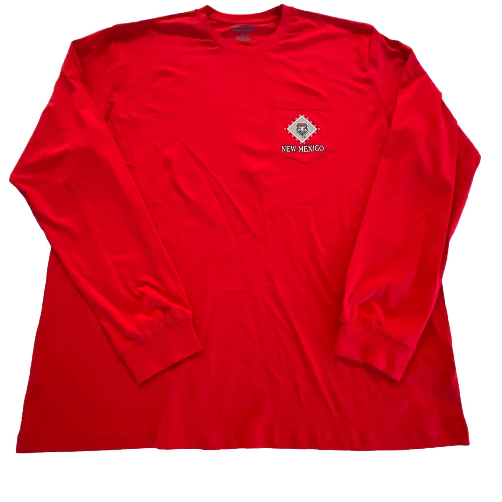 Champion Champion New Mexico Lobos Shirt Men 2XL Red Graphic Long Sleeve Pocket Football University Mens Size US XXL / EU 58 / 5 - 4 Thumbnail