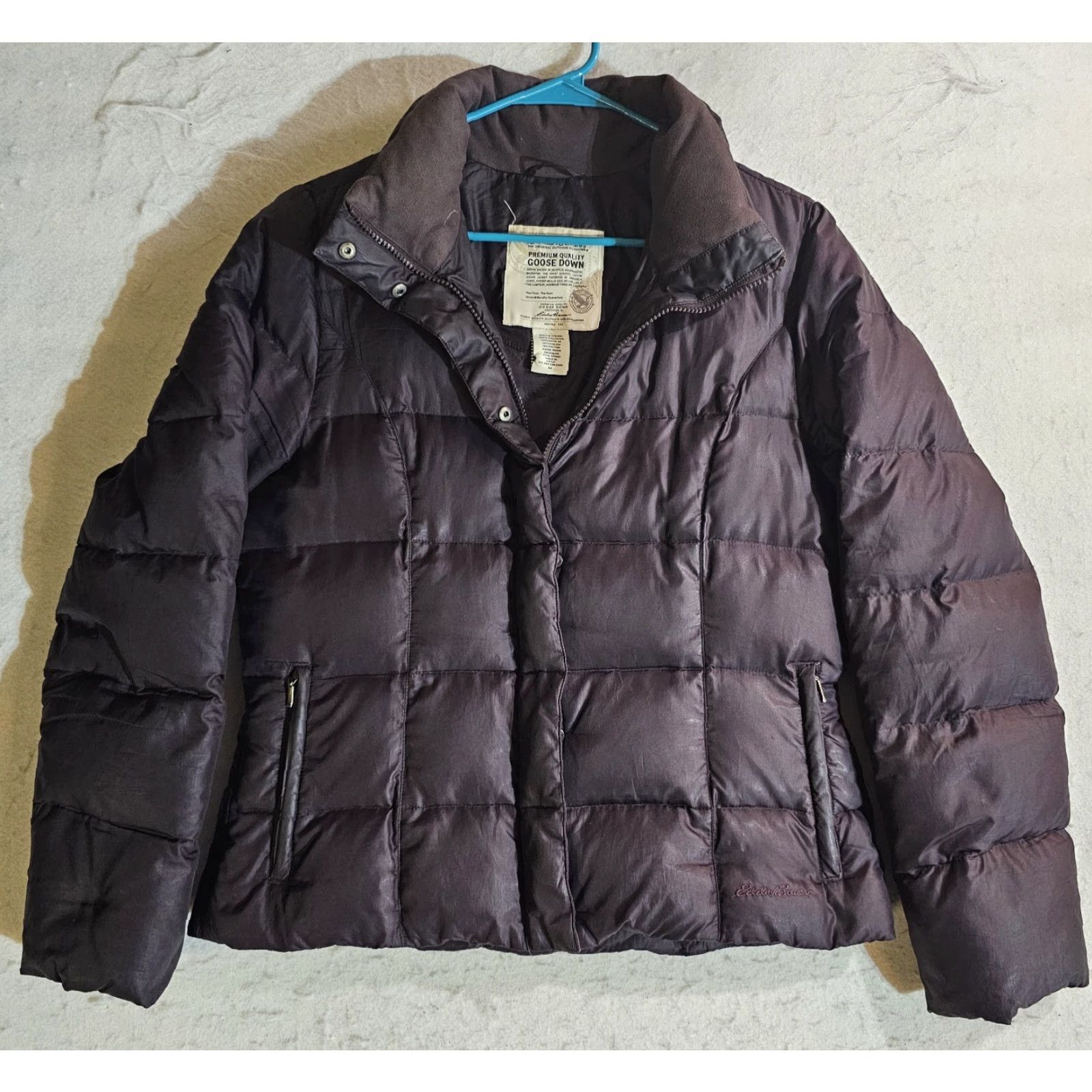 Eddie Bauer Eddie Bauer Premium Quality Goose Down Puffer Jacket Womens Med Plum Purple Size M / US 6-8 / IT 42-44 - 2 Thumbnail