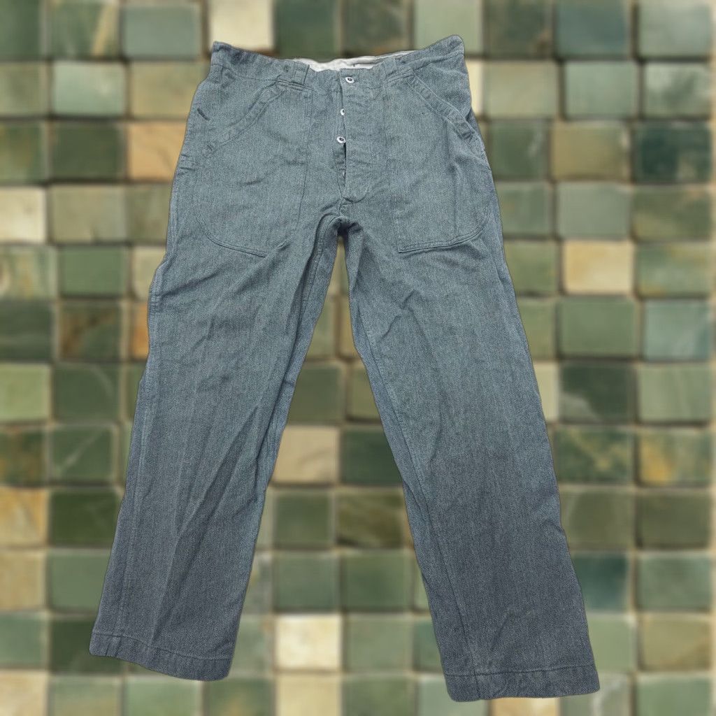 Vintage VINTAGE Swiss Military Denim Pants 38 Green Casual