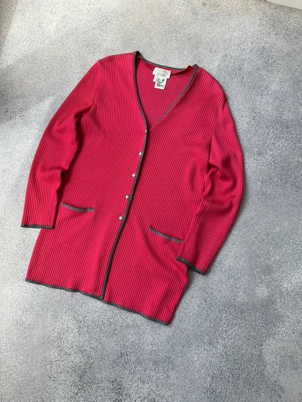 Escada Vintage ESCADA Exclusive for Neiman Marcus Ribbed Cardigan Size M / US 6-8 / IT 42-44 - 8 Thumbnail