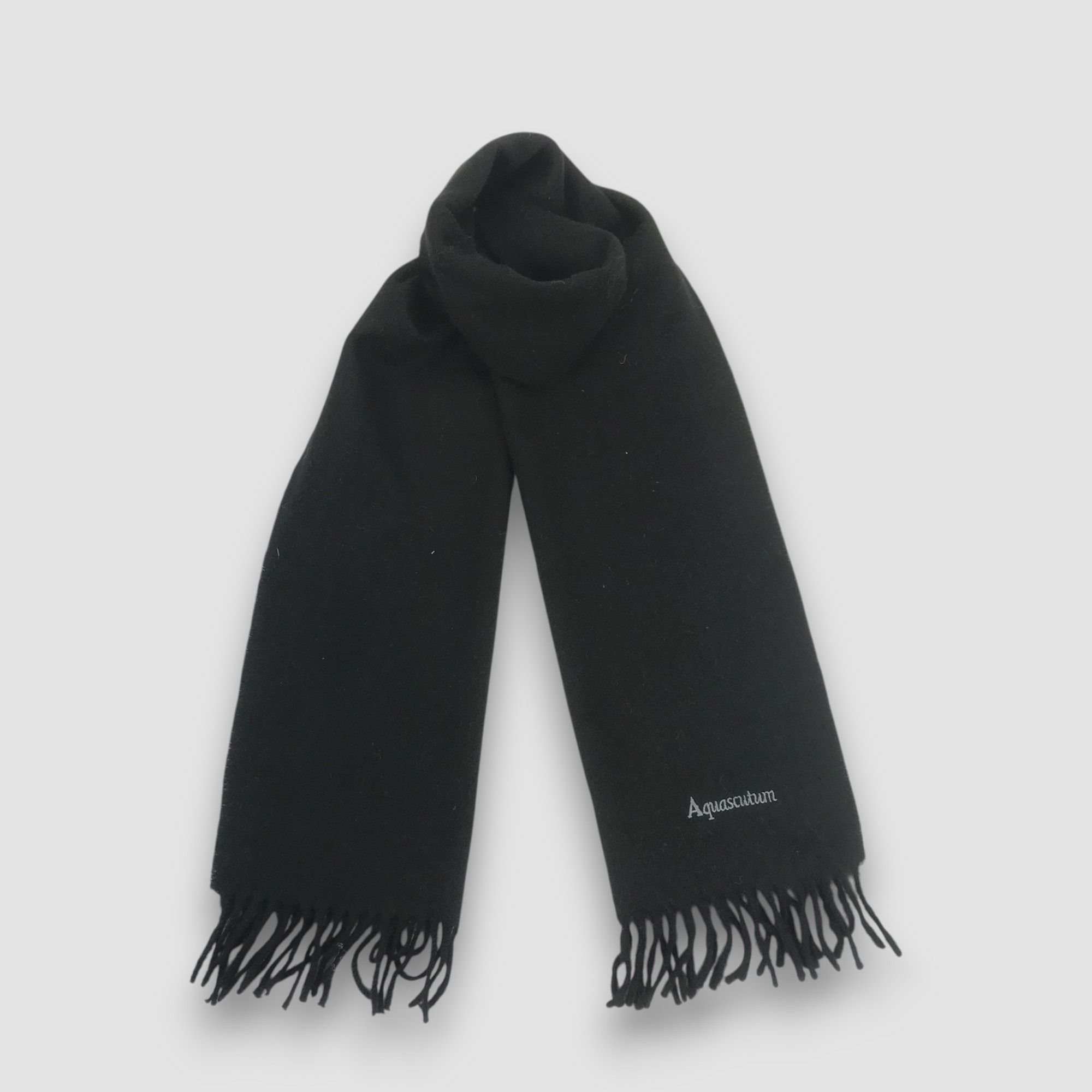 Aquascutum Vintage Aquascutum Scarf Muffler Wool Cashmere Scarves Size ONE SIZE - 5 Thumbnail