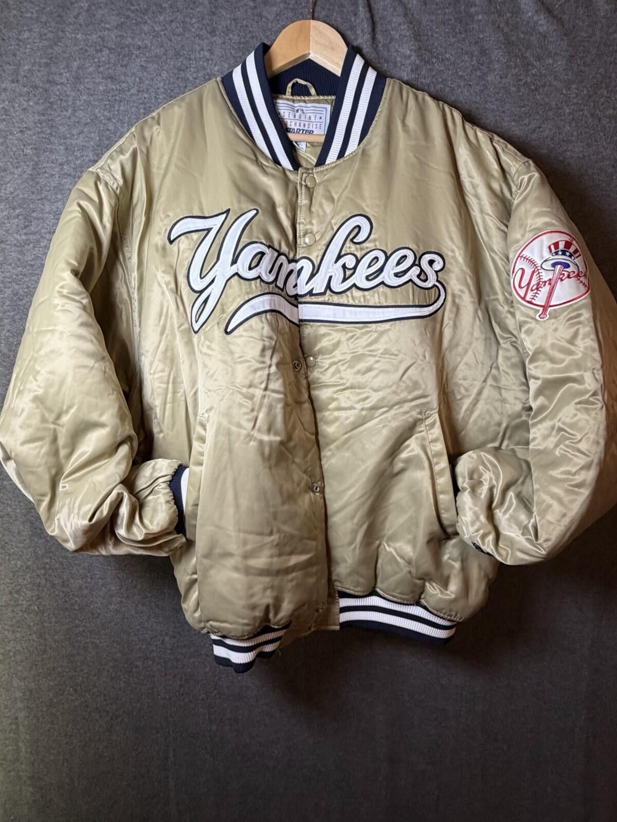 Starter Vintage STARTER New York Yankees Jacket 2XL Champagne New Size ONE SIZE - 3 Thumbnail