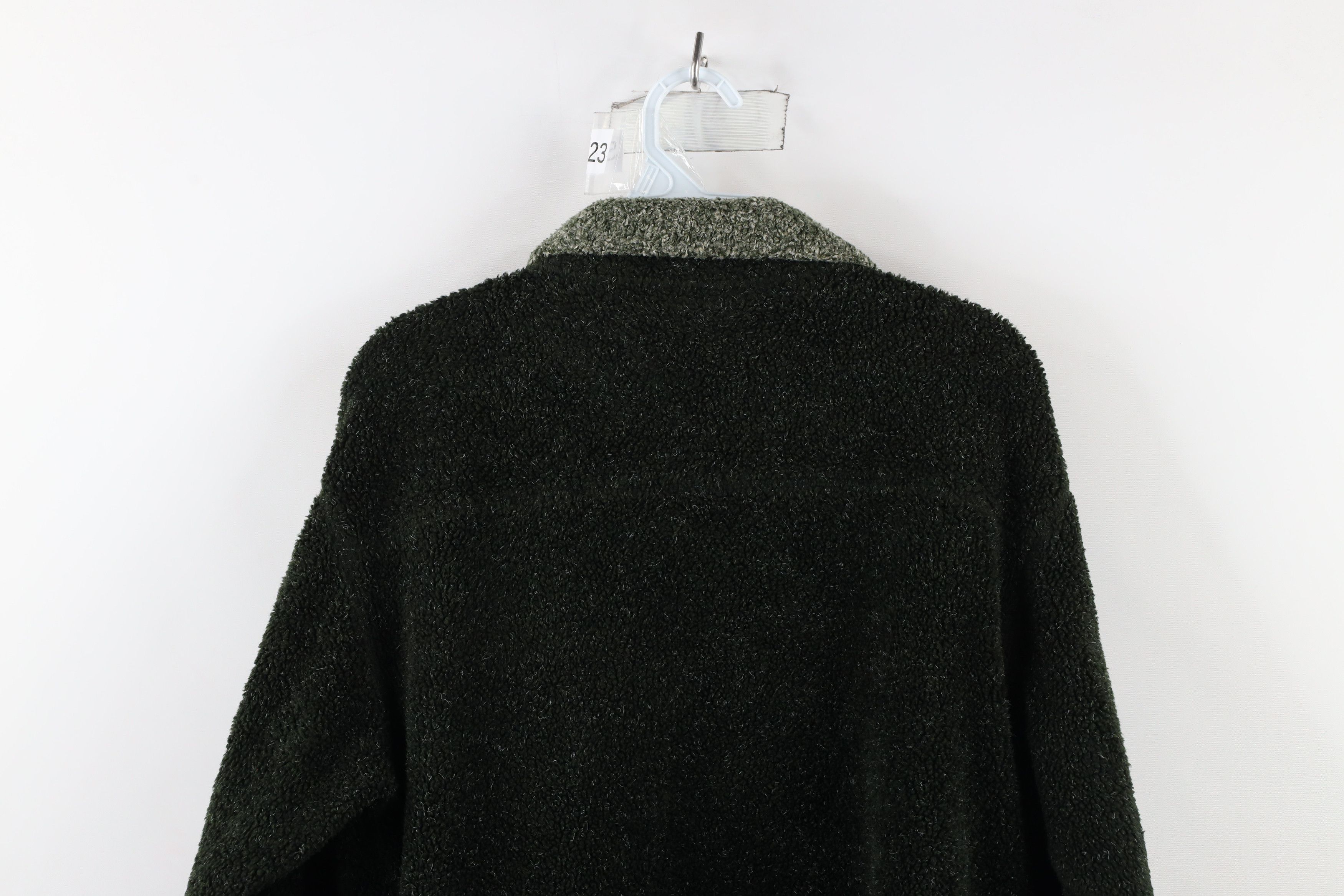 Cabelas × Vintage Vintage 90s Cabelas Deep Pile Fleece Full Zip Jacket Green Size US M / EU 48-50 / 2 - 11 Thumbnail
