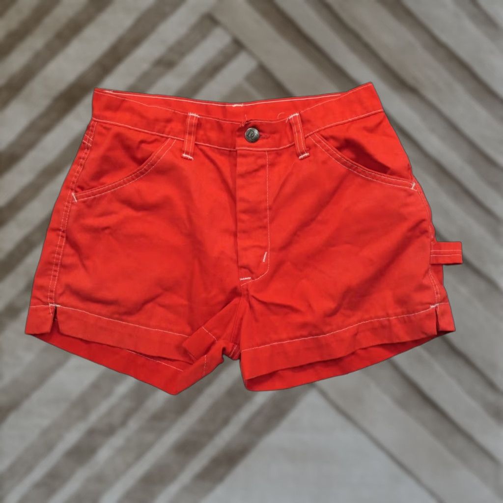Vintage VINTAGE Dee Cee Shorts Womens 30 Orange Red Work Wear Talon 80s Size 28" / US 6 / IT 42 - 1 Thumbnail