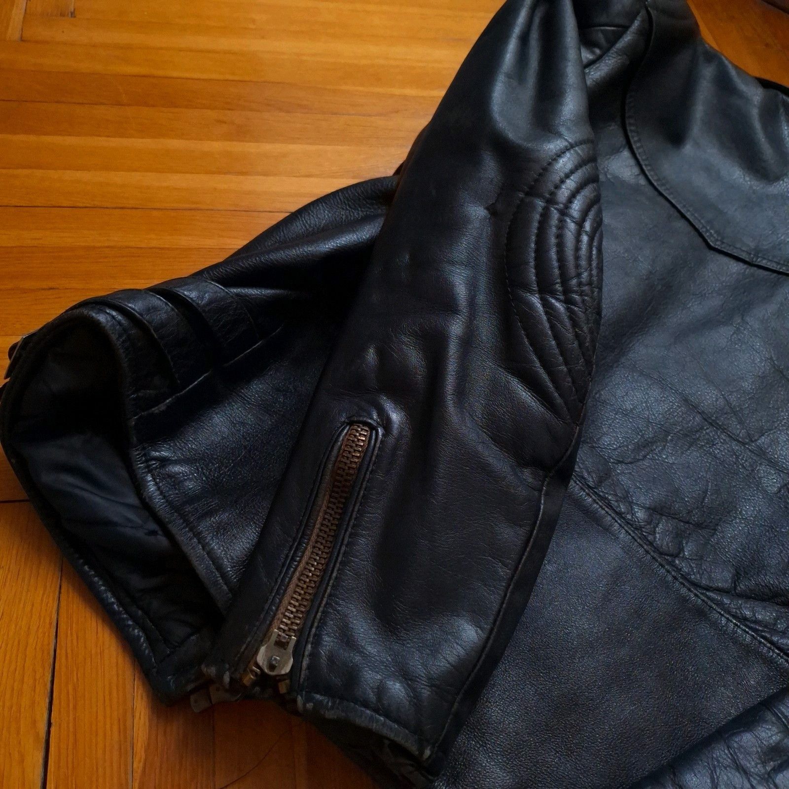 Vintage Biker Jacket Motorcycle Metal Punk Rock Oldschool 80s 90s Size US M / EU 48-50 / 2 - 19 Thumbnail