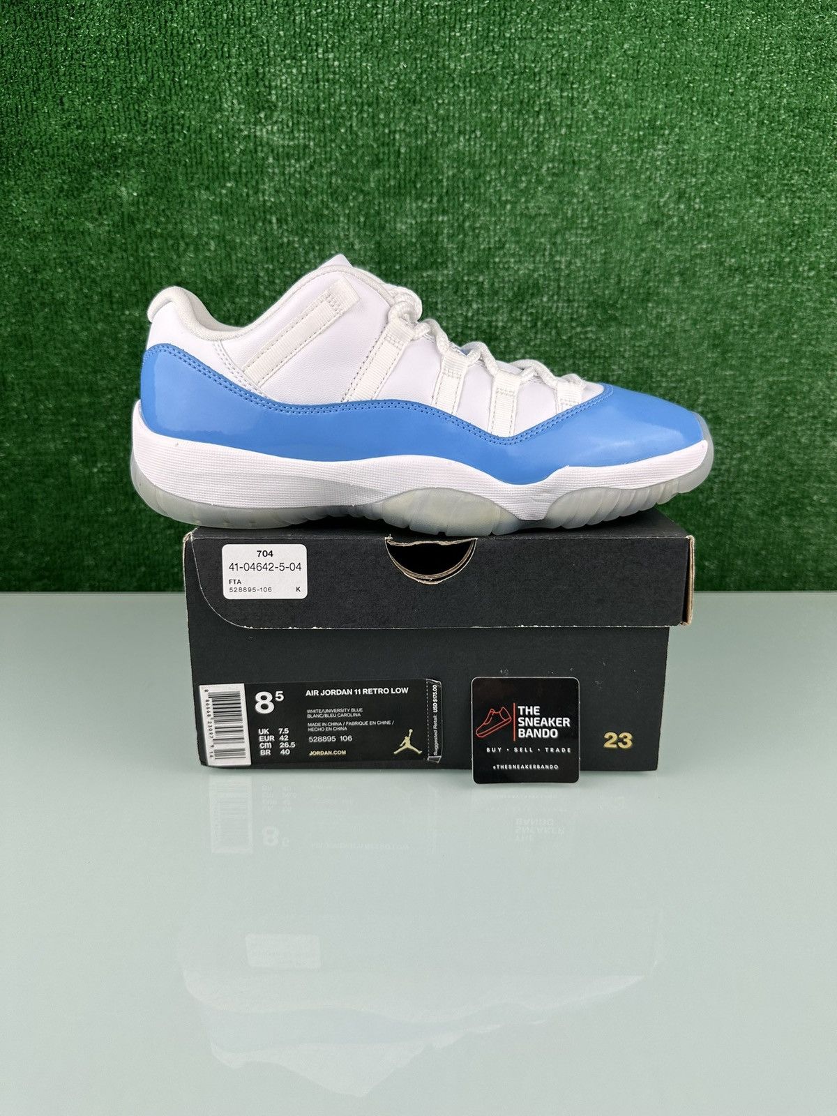 Jordan Brand Jordan 11 Retro Low UNC 2017 Size 8.5 Size US 8.5 / EU 41-42 - 1 Thumbnail
