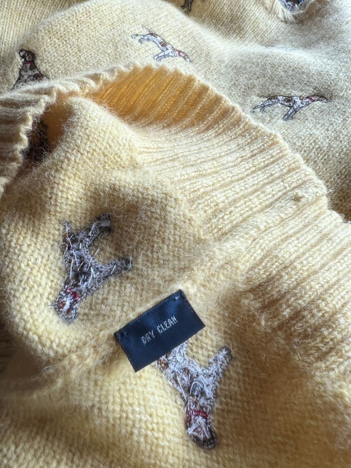 Polo Ralph Lauren VTG 90s P Ralph Lauren Dog Embroidery Wool Knitwear Sweater Size US S / EU 44-46 / 1 - 6 Thumbnail