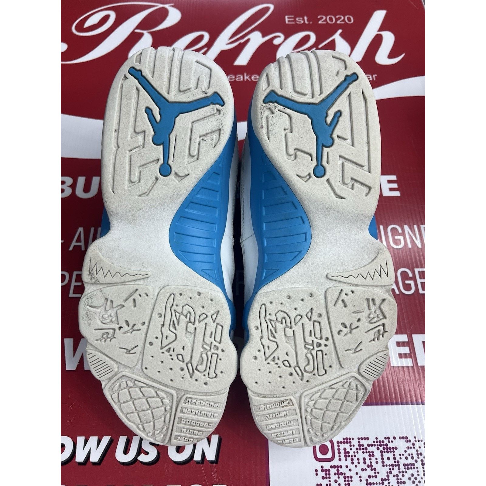 Jordan Brand Air Jordan 9 Powder Blue (2024) Size 11 (FQ8992-101) Size US 11 / EU 44 - 6 Thumbnail