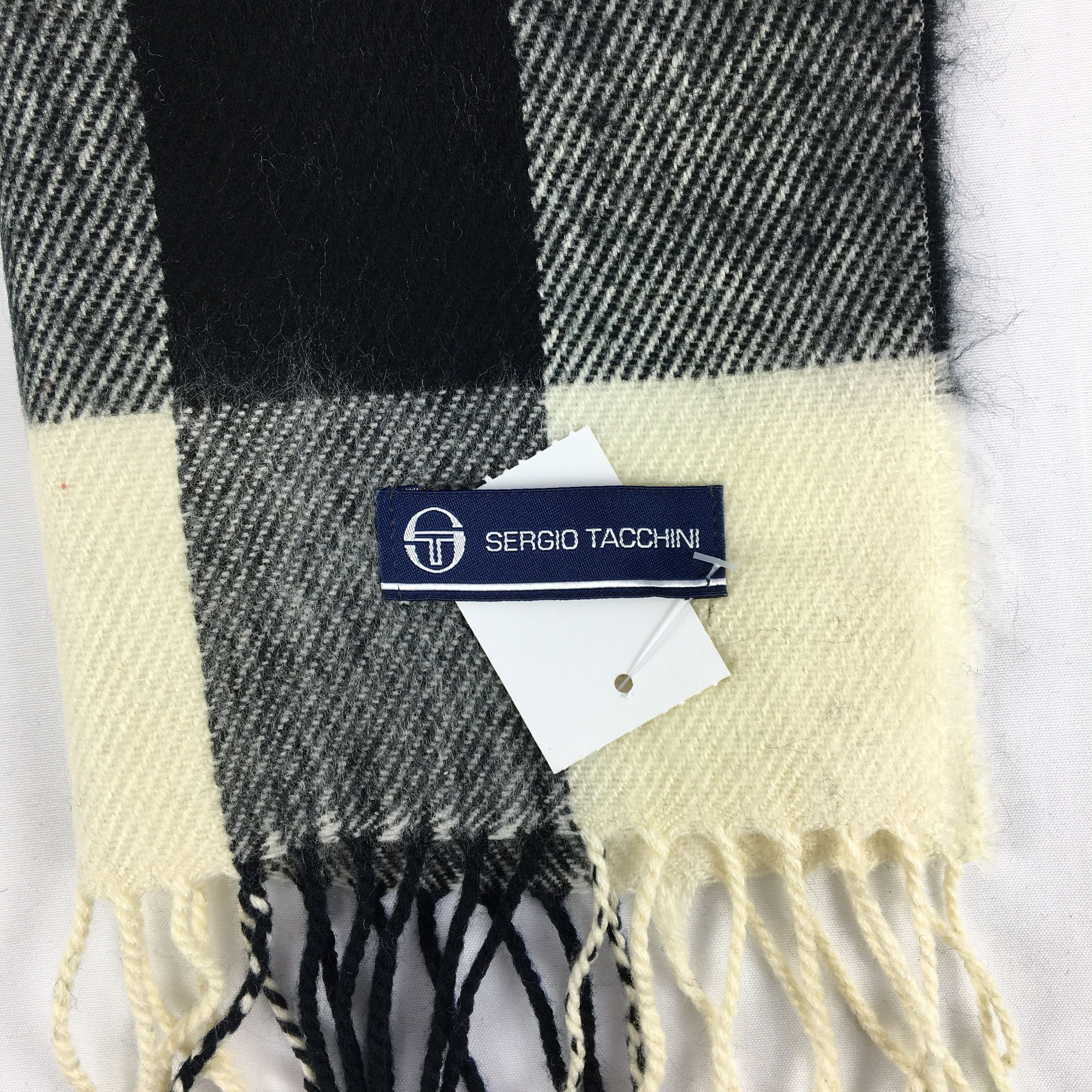 Sergio Tacchini Vintage Sergio Tacchini Scarf Muffler Wool Scarves Size ONE SIZE - 4 Thumbnail