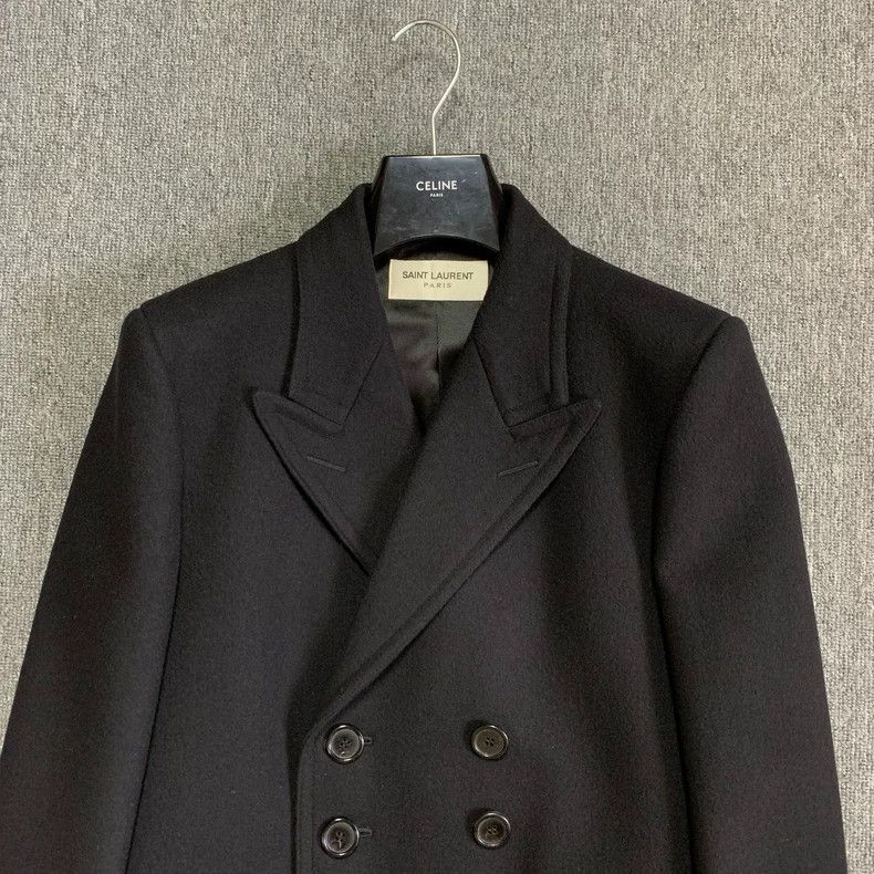 Saint Laurent Paris saint laurent double-breasted wool coat-2507 Size US L / EU 52-54 / 3 - 2 Thumbnail