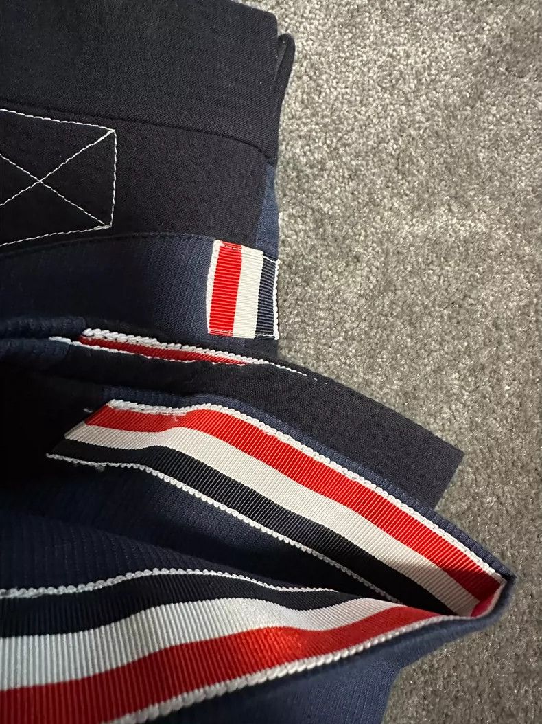 Thom Browne Thom Browne size3 Blue and white patchwork illusion suit pa Size 38R - 7 Thumbnail