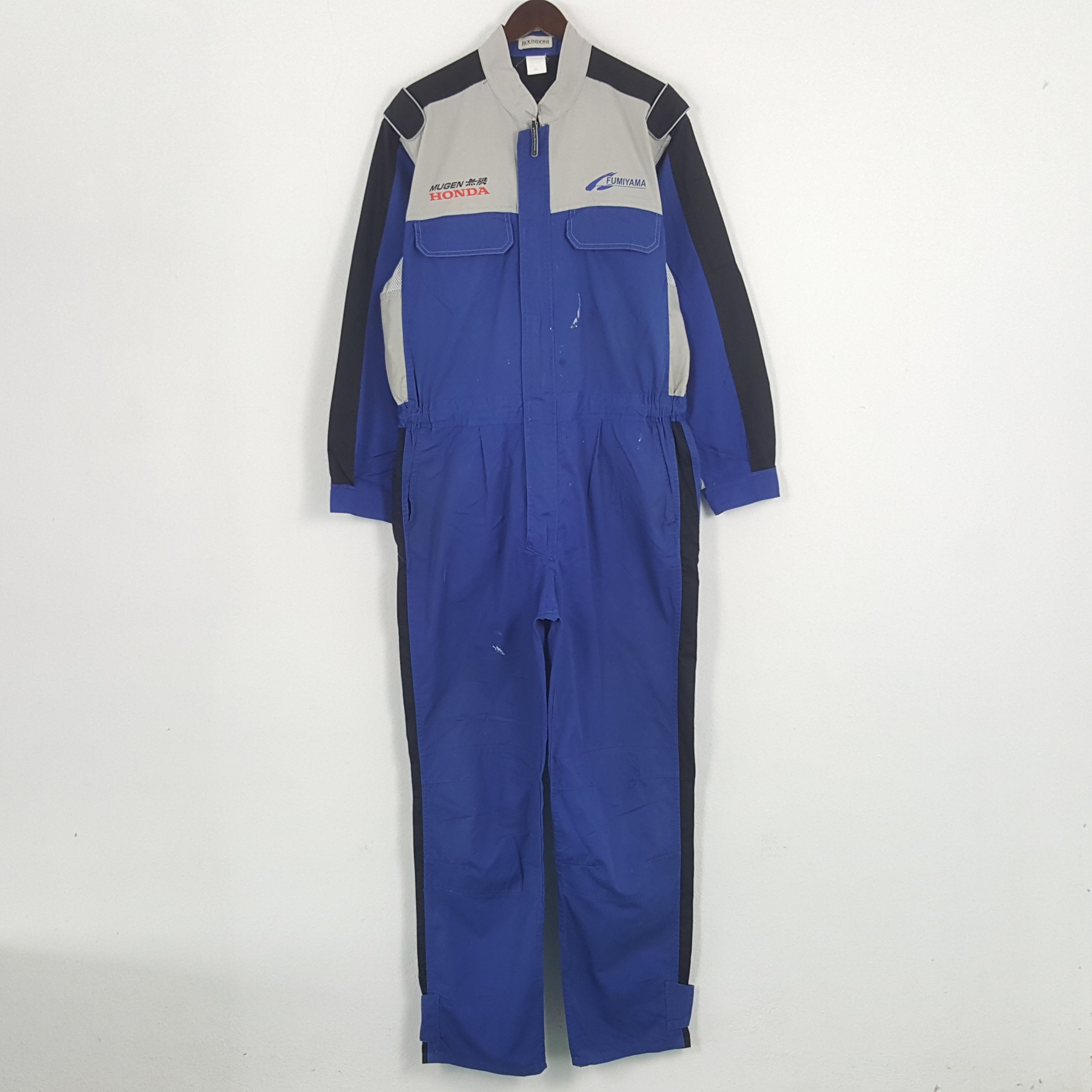 Honda × Vintage Vintage Mugen Honda Custom Sport Coverall Jumpsuit Jacket Size US L / EU 52-54 / 3 - 4 Thumbnail