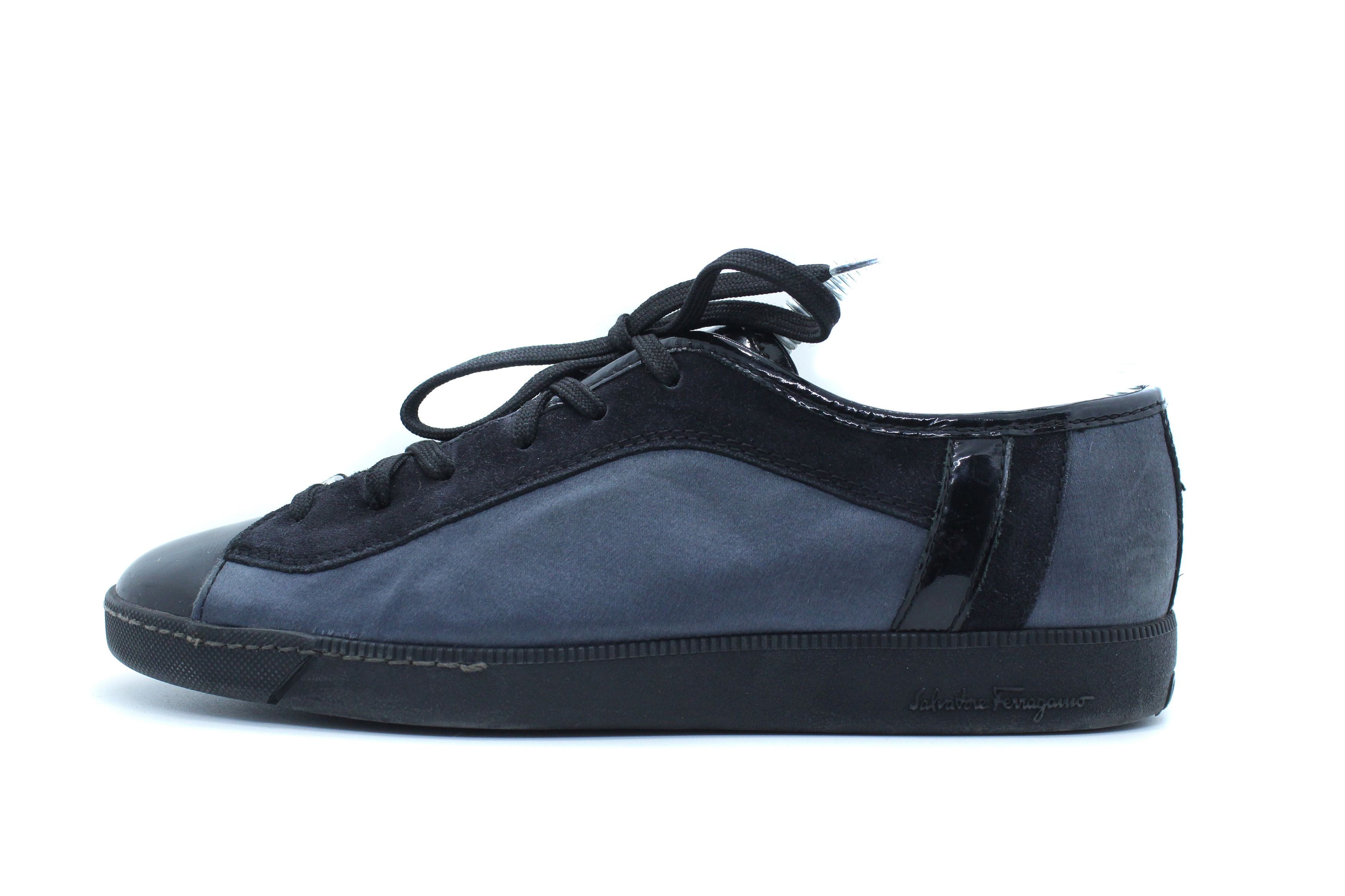 Salvatore Ferragamo Patent Leather Low Sneakers Size US 7 / IT 37 - 2 Thumbnail