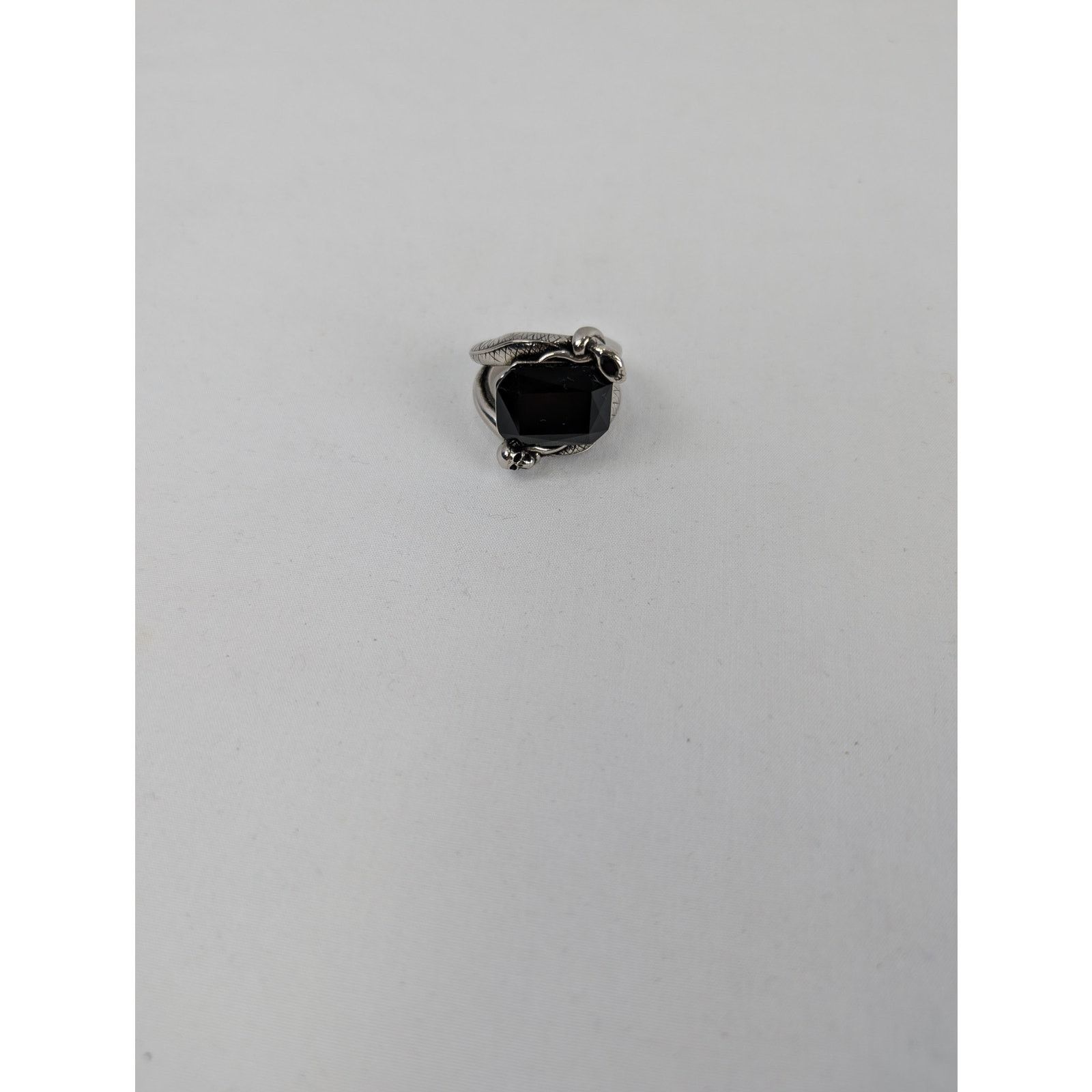Alexander McQueen o1rshd1 Size: 19 / Brass Snake & SKL jewelry Ring in Silver Size ONE SIZE - 1 Thumbnail