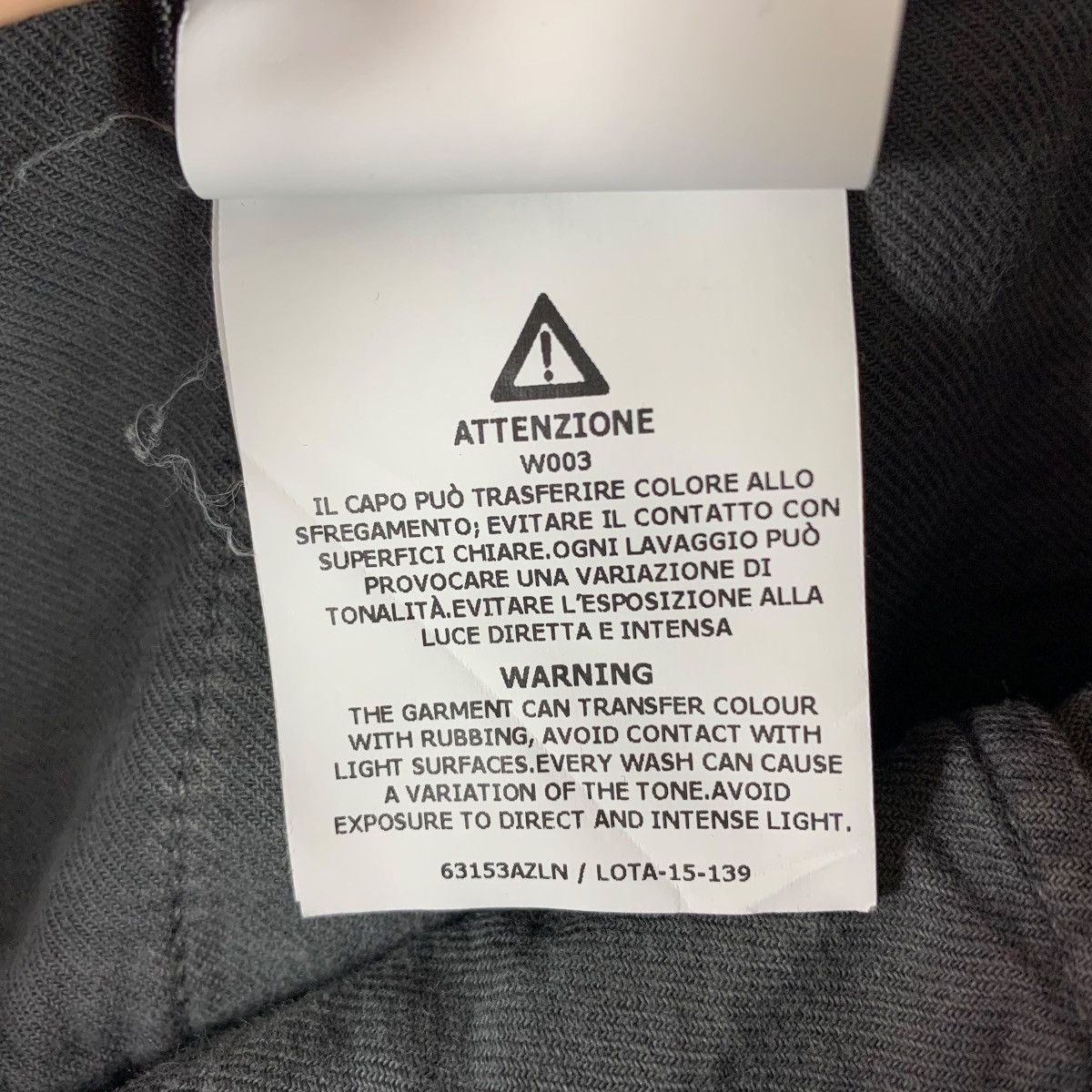 Stone Island STONE ISLAND Grey cotton pants Size US 37 - 22 Thumbnail