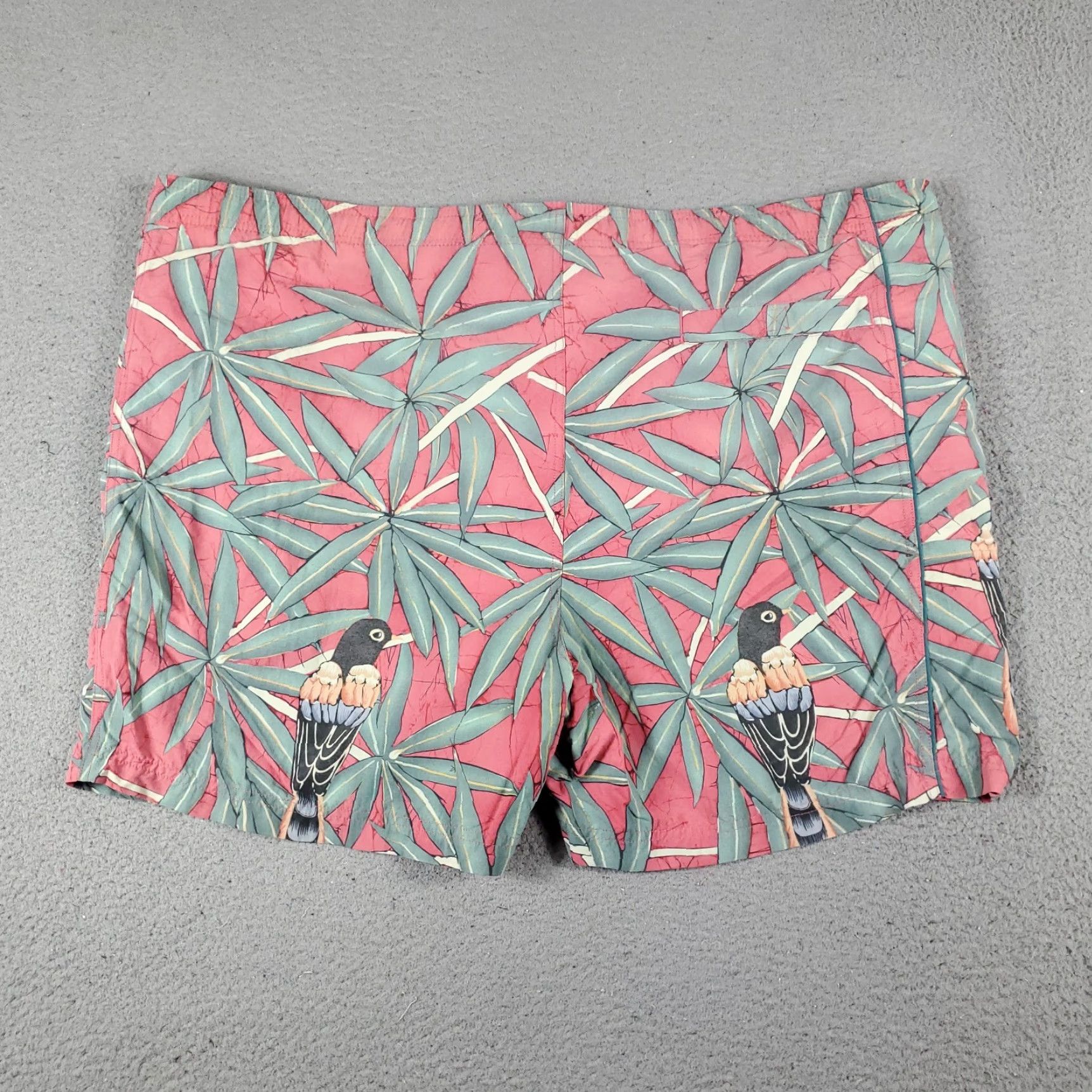 Tommy Bahama Tommy Bahama Shorts Mens 2XL Pink Tropical Beach Board Swim Trunks (Nylon/Polyester) Vintage No Size US 39 - 6 Thumbnail
